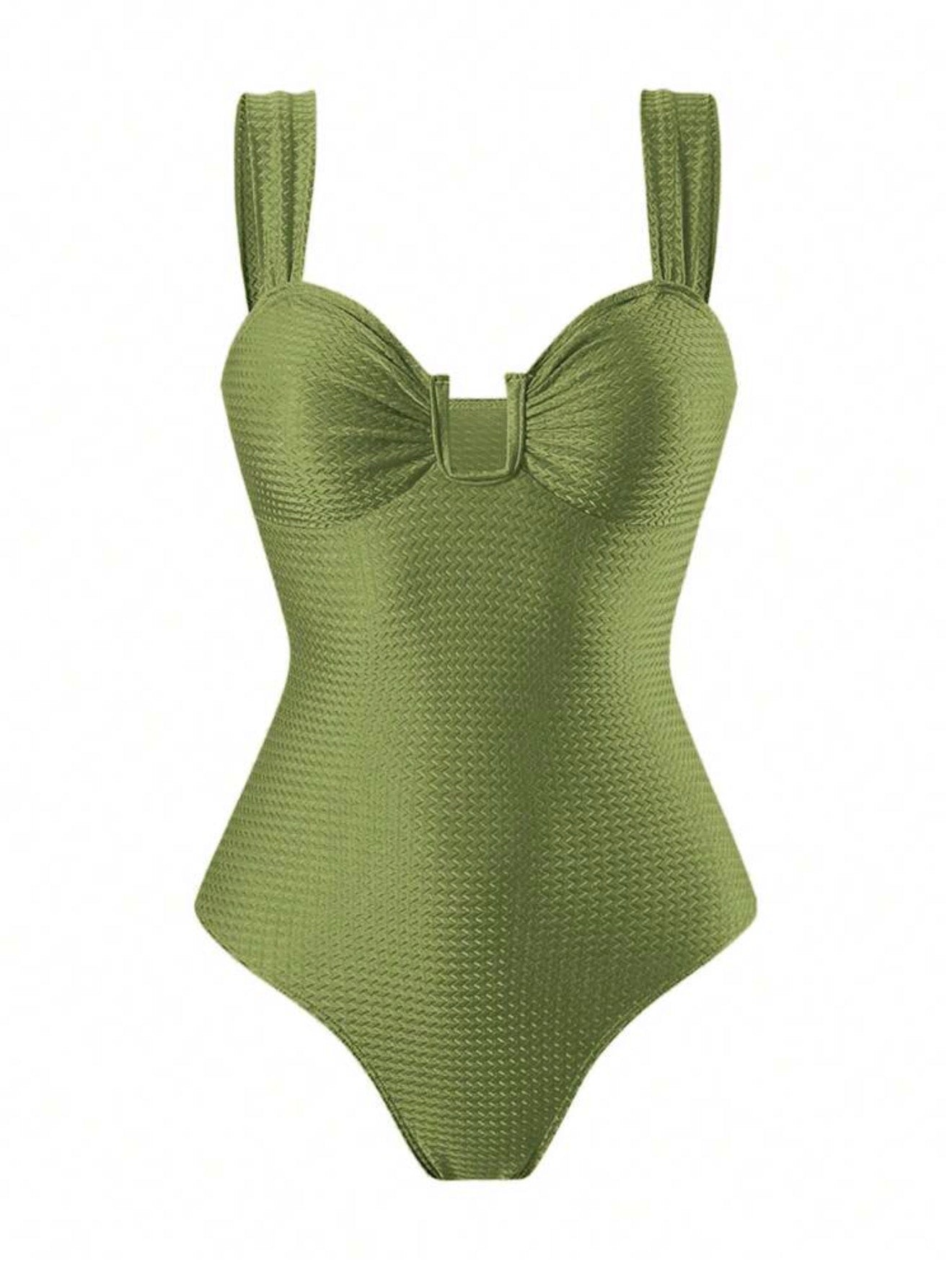 Maillot de bain avec jupe imprimée palmiers