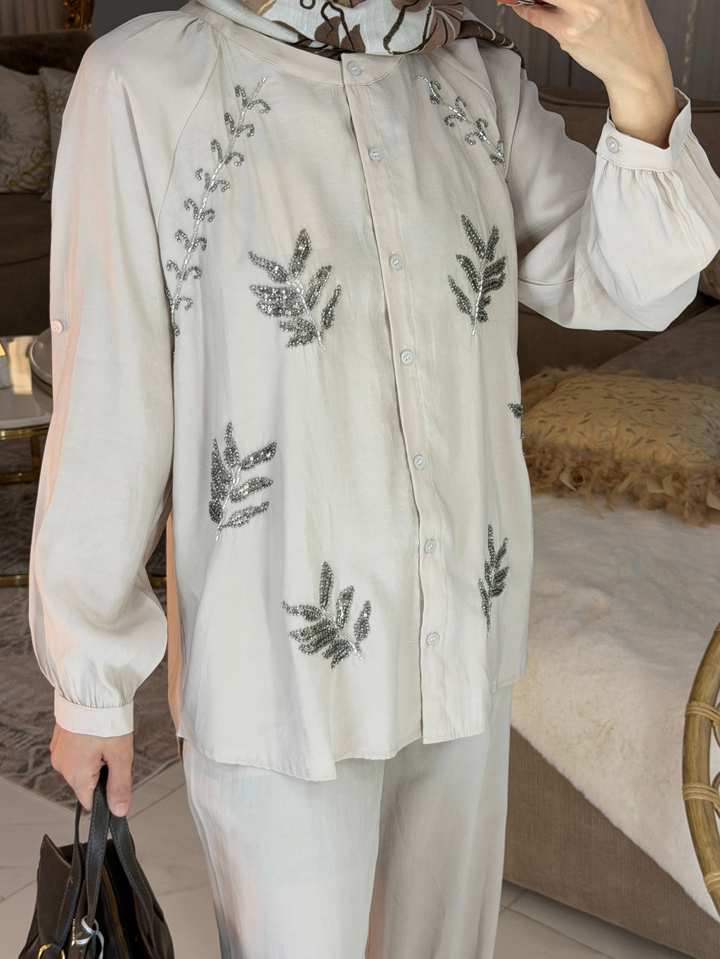 Ensemble perlé premium 90% rayonne