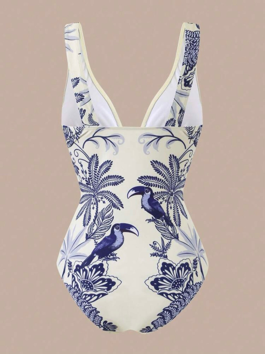 Maillot de bain imprimé 3 pièces avec jupe et pantalon