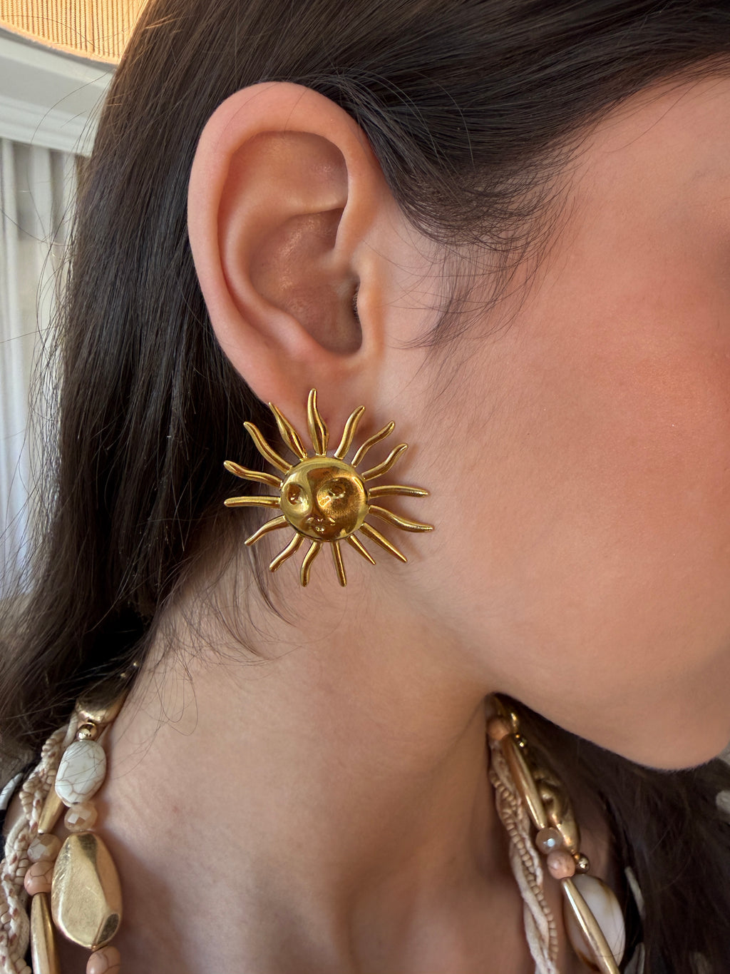 Boucles d’Oreilles Soleil Bohème Chic