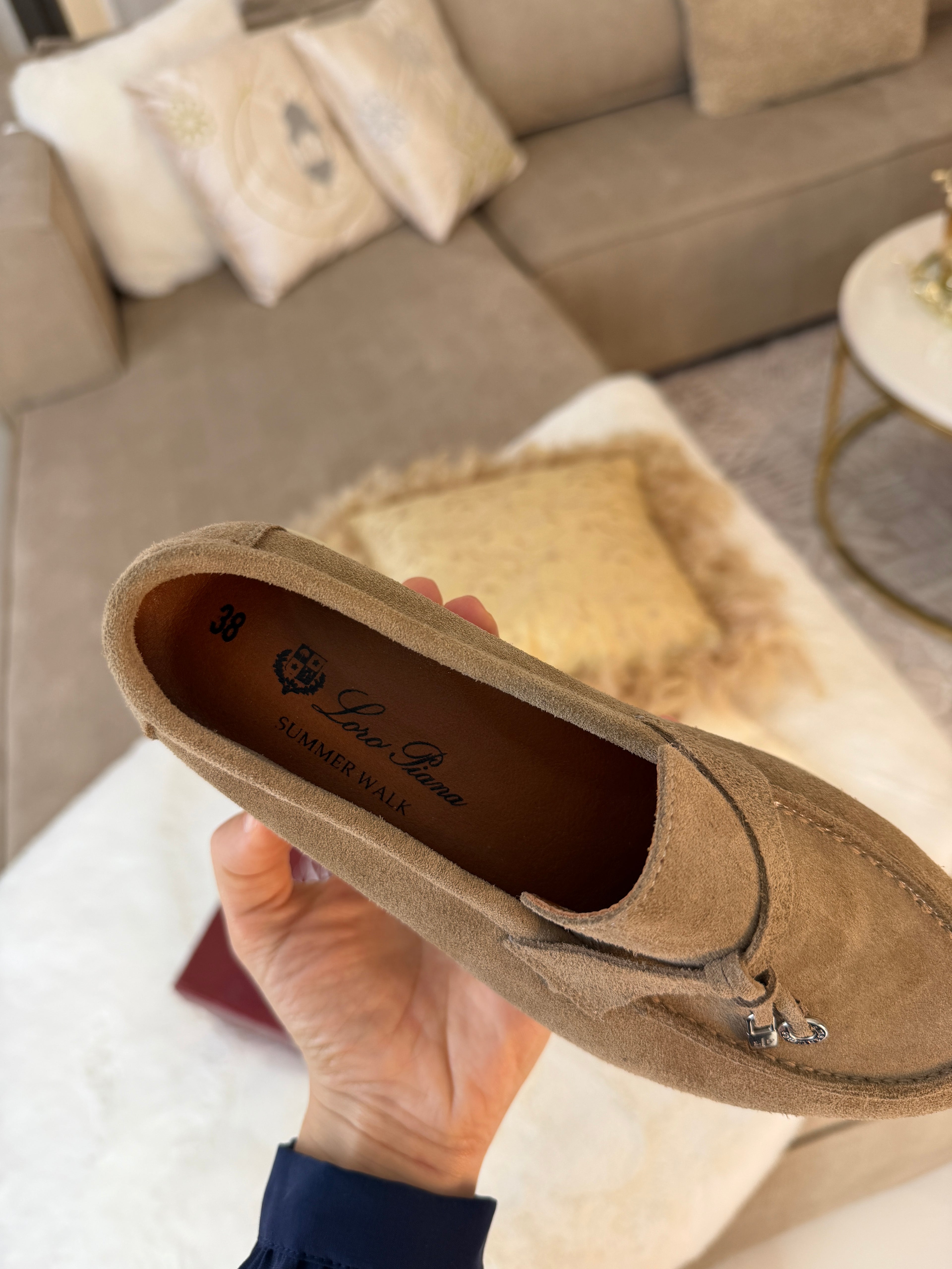 Moccasin en veritable cuir de veau