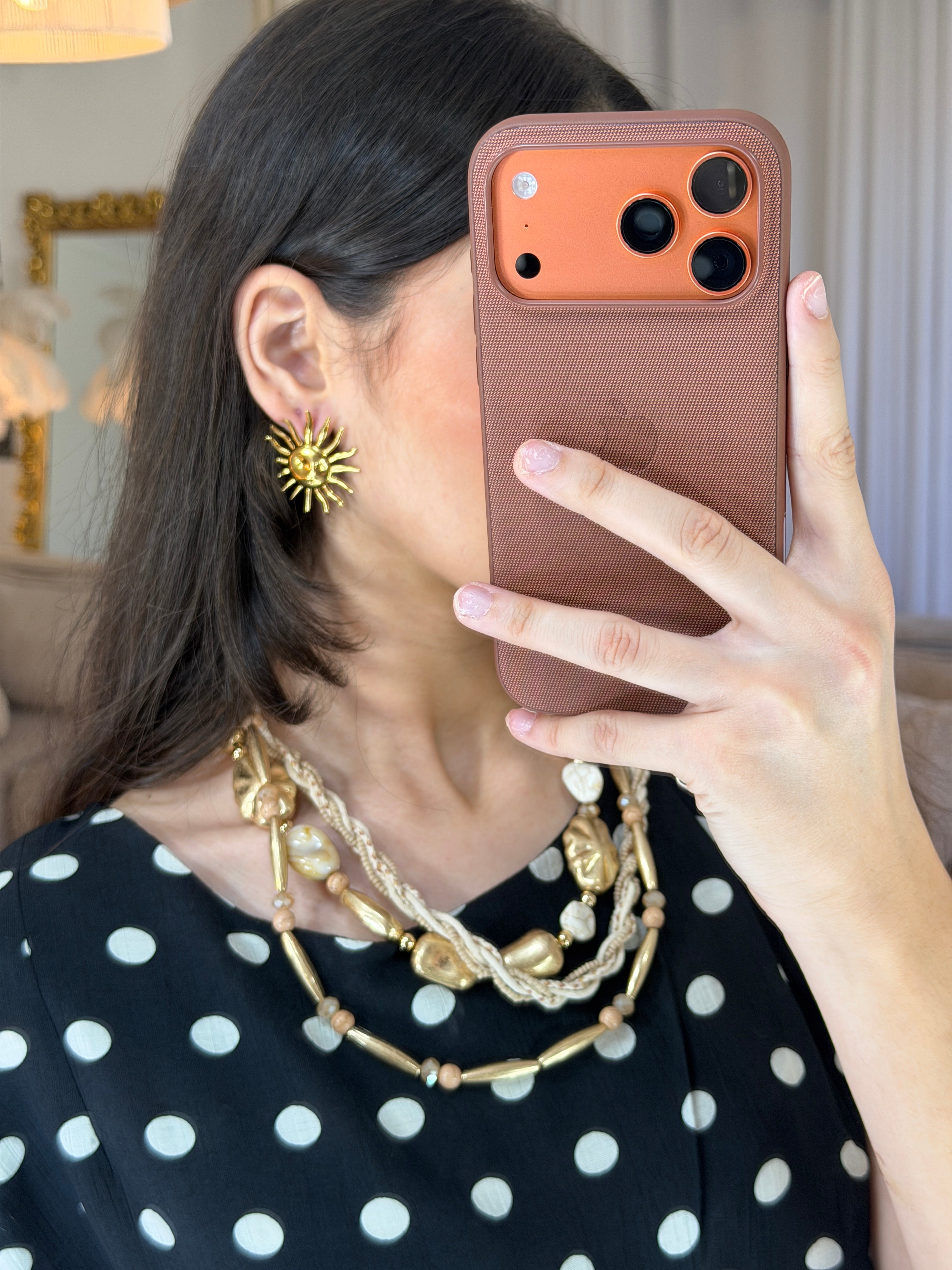 Boucles d’Oreilles Soleil Bohème Chic