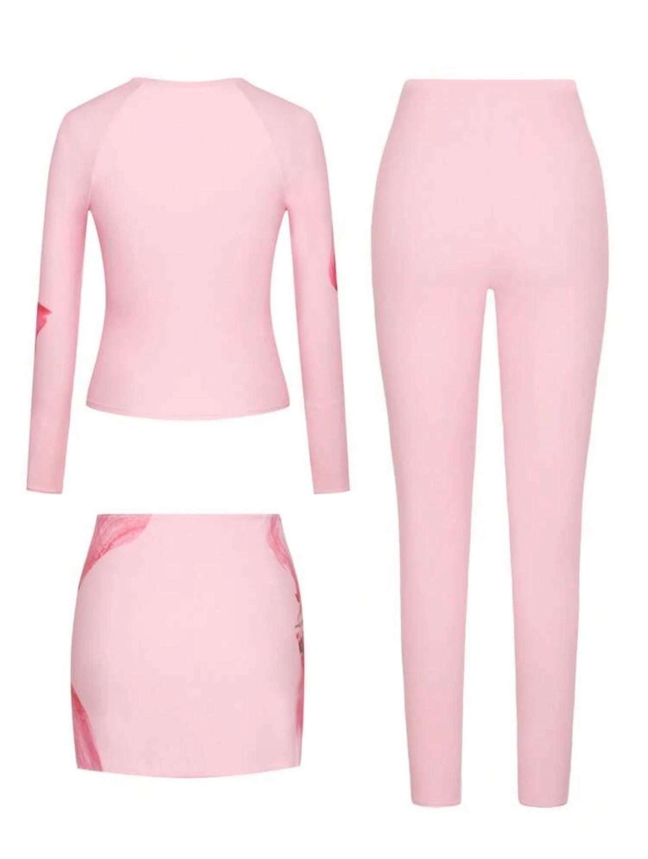 Burkini Modeste 3 Pièces Imprimé Orchidée