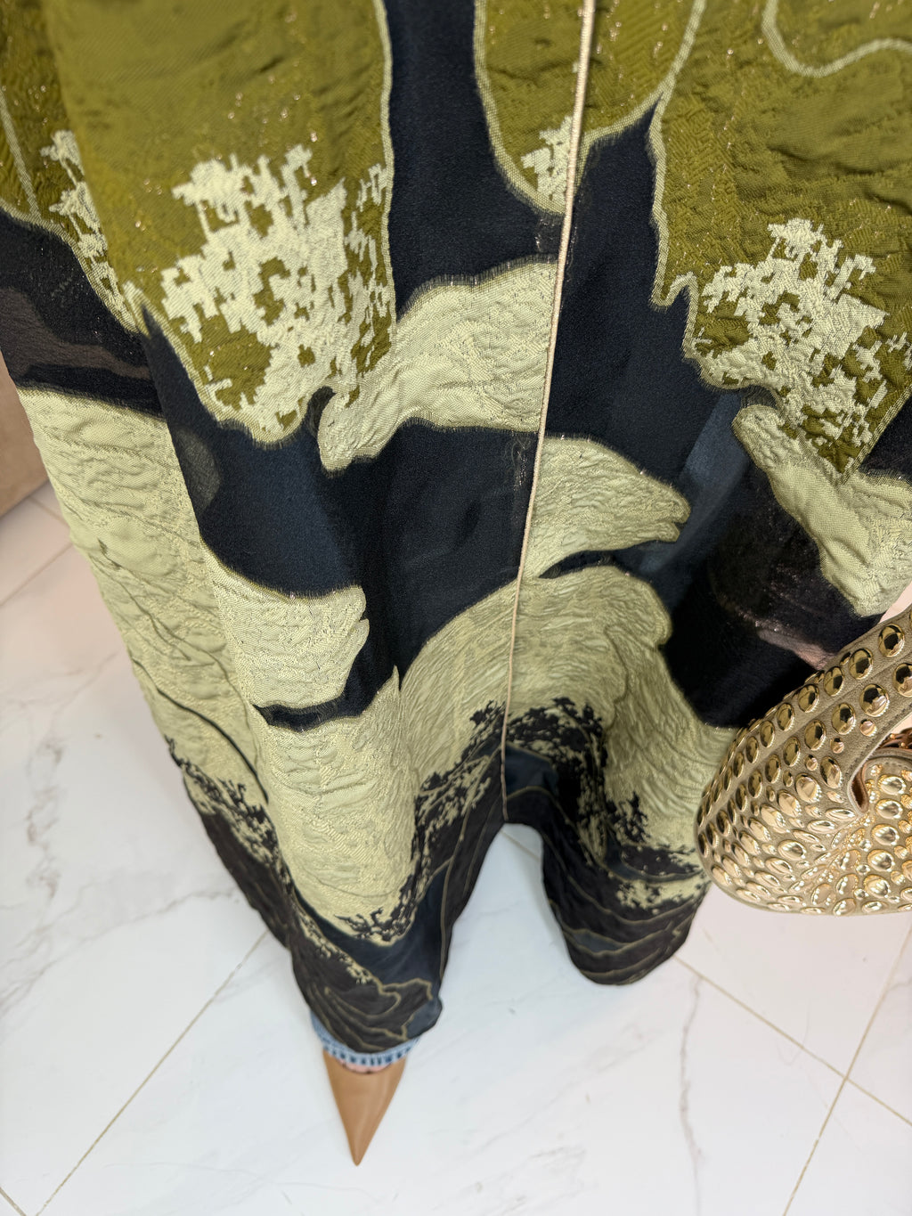 Abaya satin jacquard