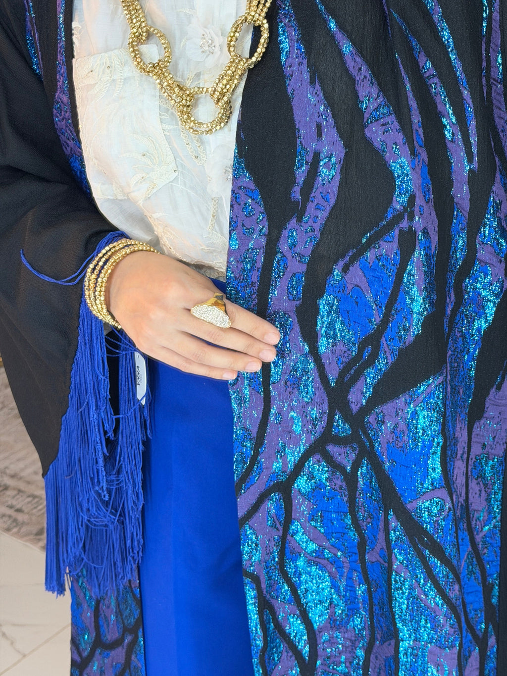 Abaya espagnole à franges