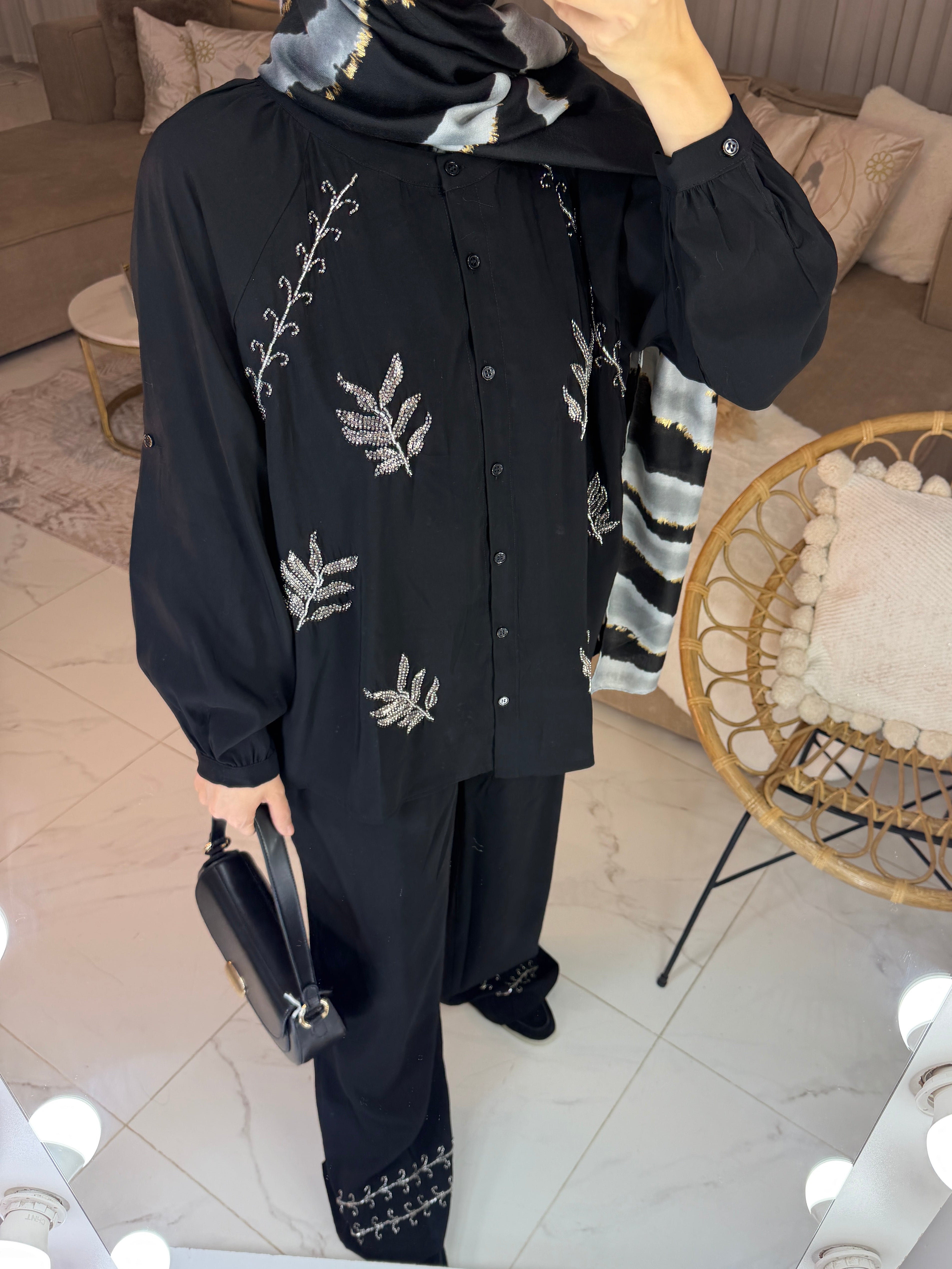 Ensemble perlé premium 90% rayonne