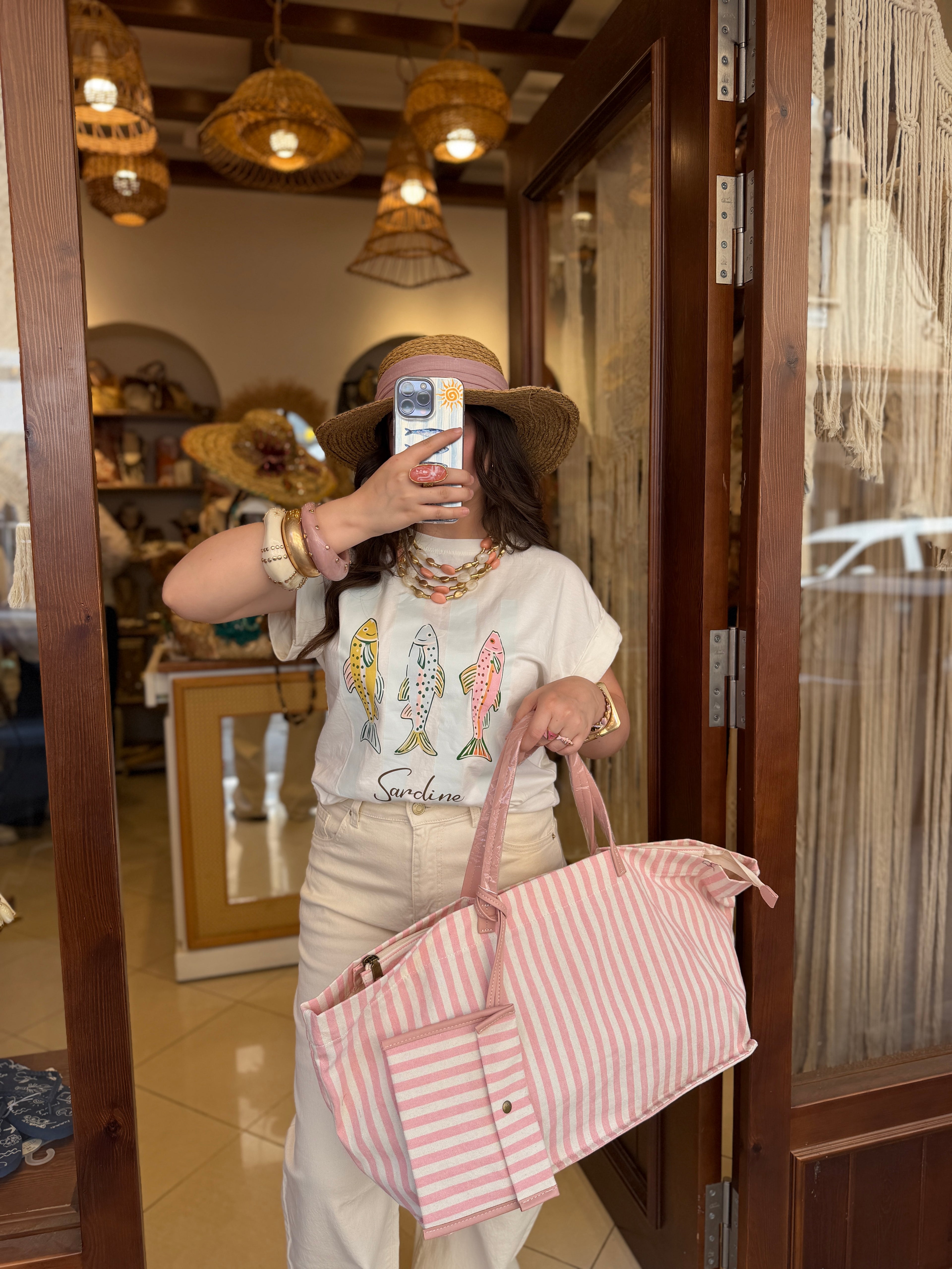 T-shirt Poisson Oversize