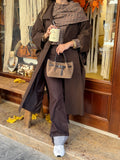 Trench-coat coupe cape long