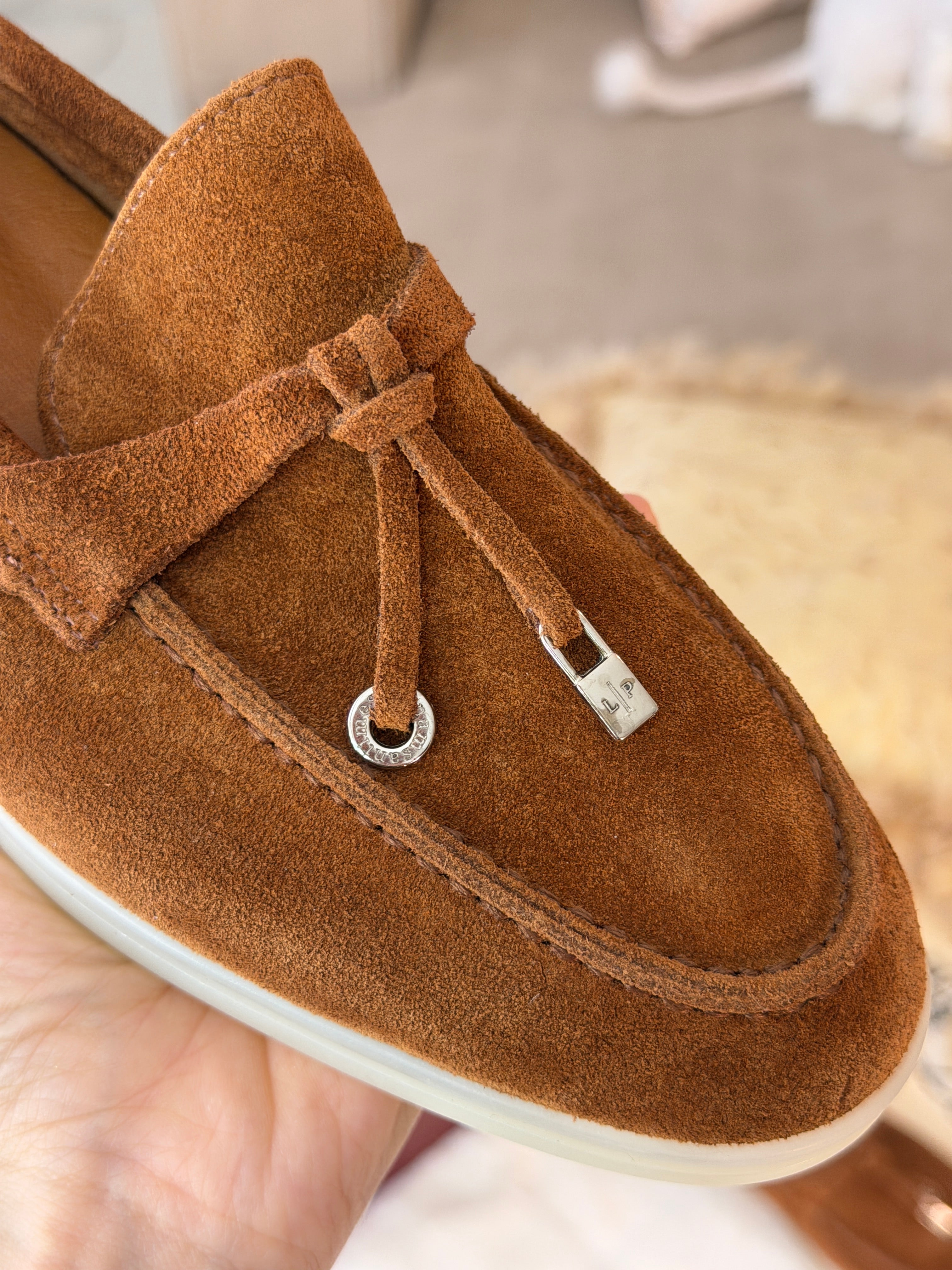 Moccasin en veritable cuir de veau