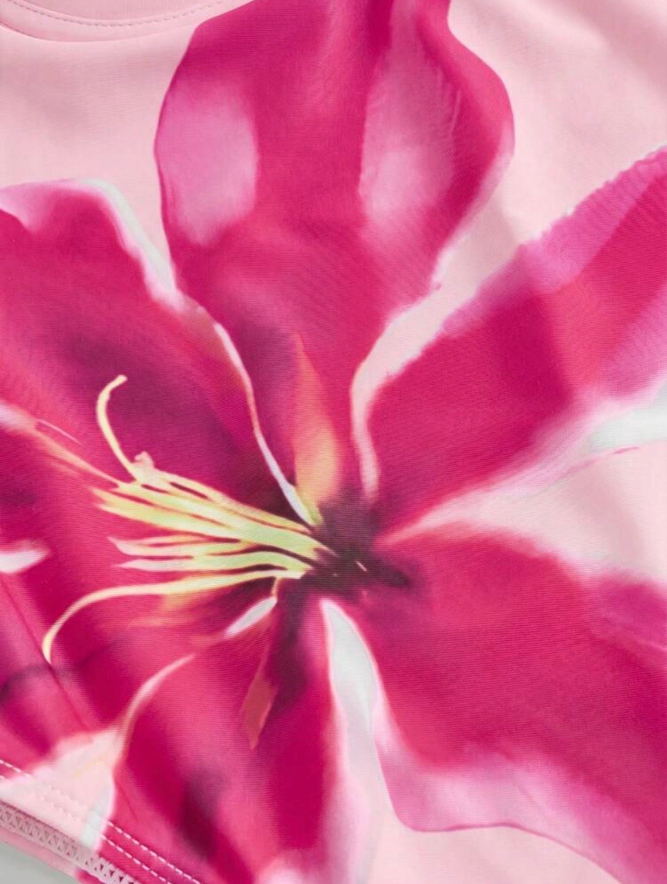 Maillot de Bain Orchidée une Pièce avec Paréo Rose