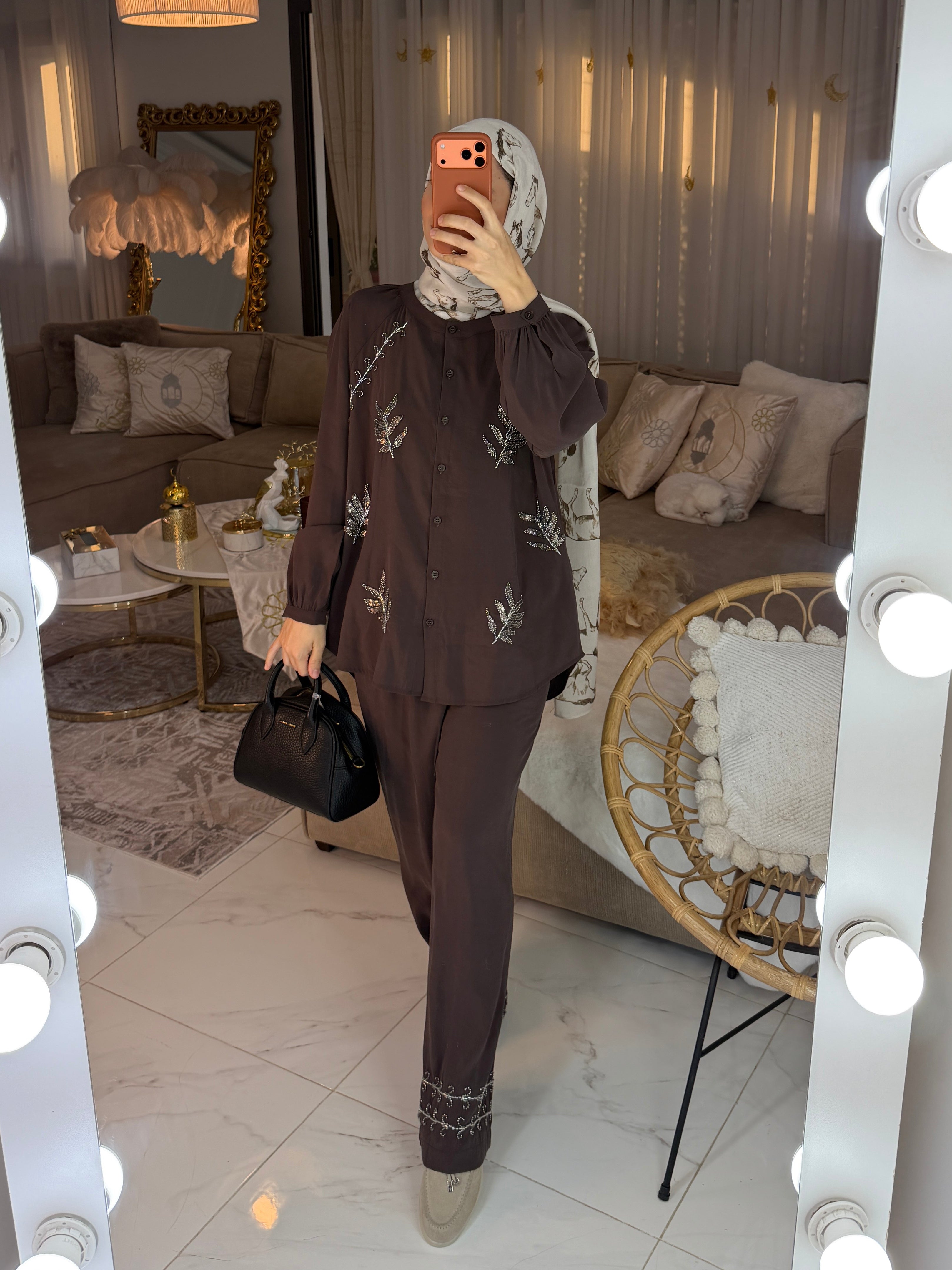 Ensemble perlé premium 90% rayonne