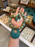 Collier Éclat Turquoise Pendentif Bohème Chic