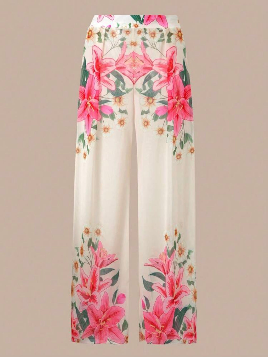 Maillot de bain 3 pièces avec jupe et pantalon imprimé floral