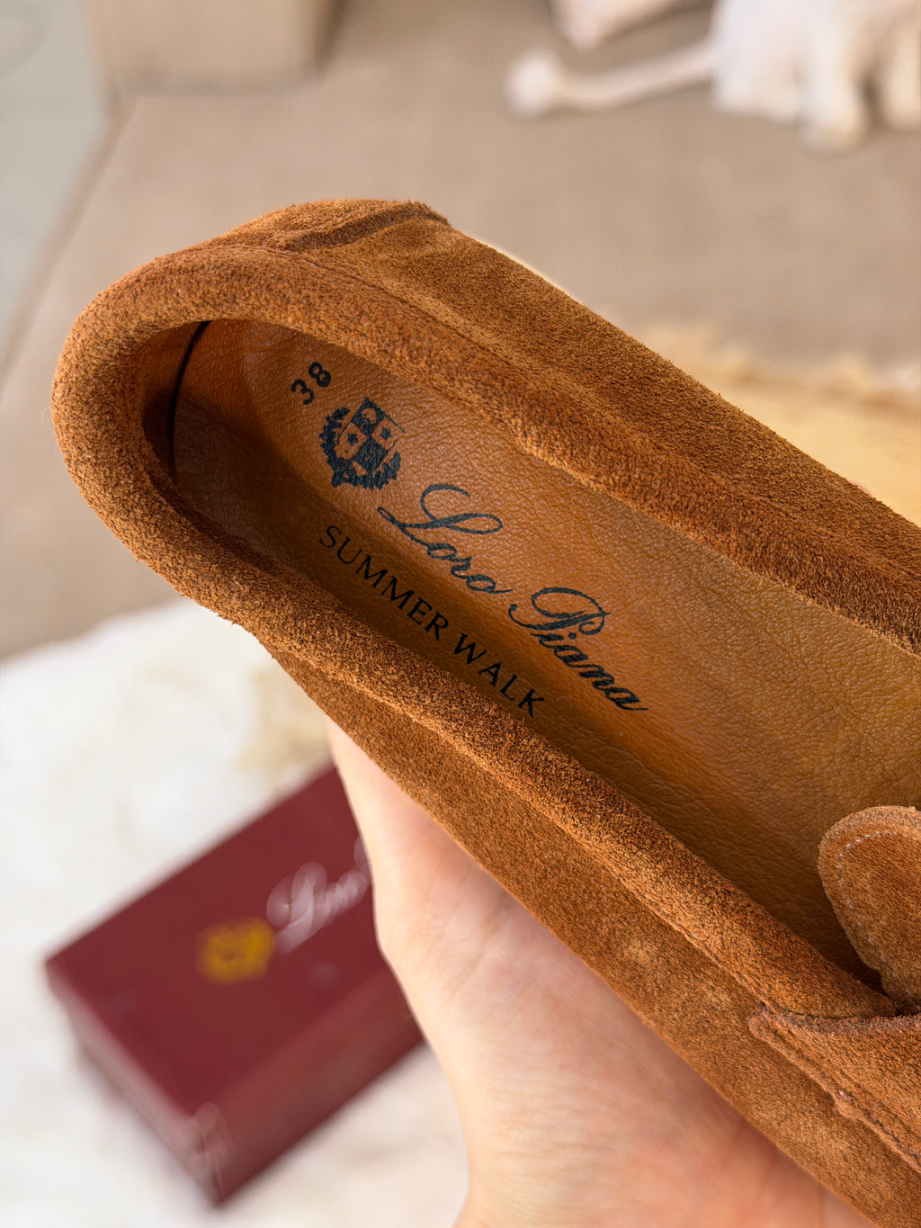 Moccasin en veritable cuir de veau