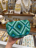 Sac à Main Handmade Perlé Vert Émeraude