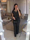 Ensemble Polka avec pantalon et ceinture
