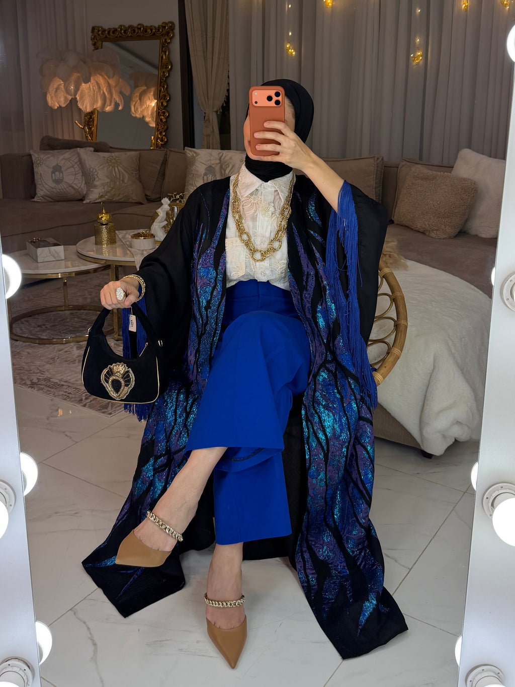 Abaya espagnole à franges