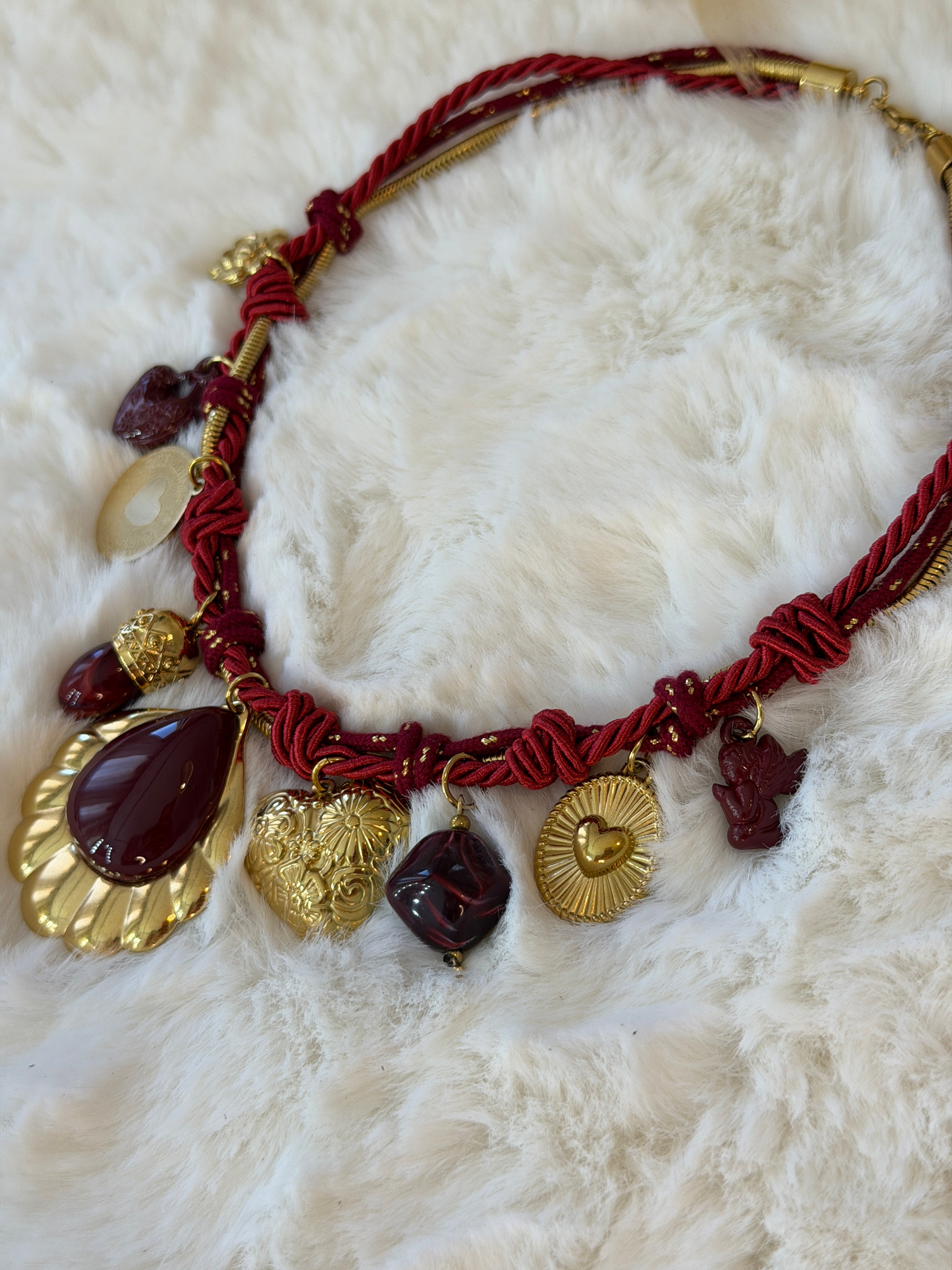 Collier charms acier inoxydable