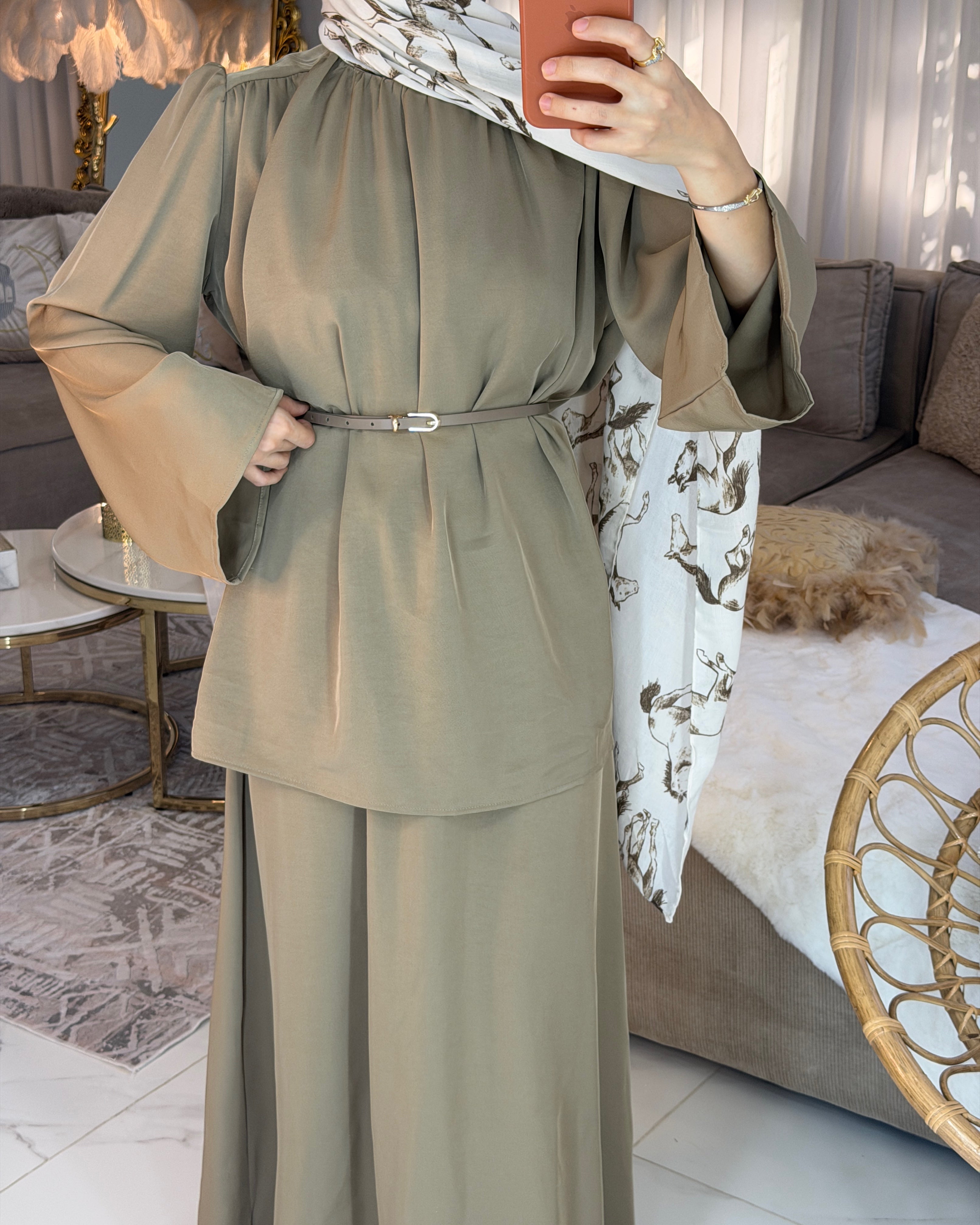 Ensemble jupe fluide