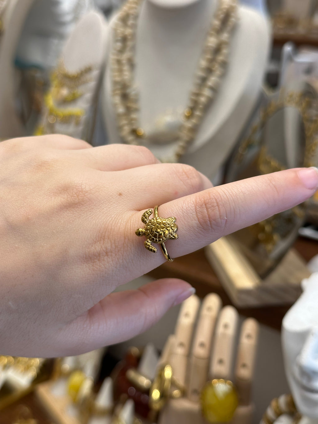 Bague Tortue de Mer Doré