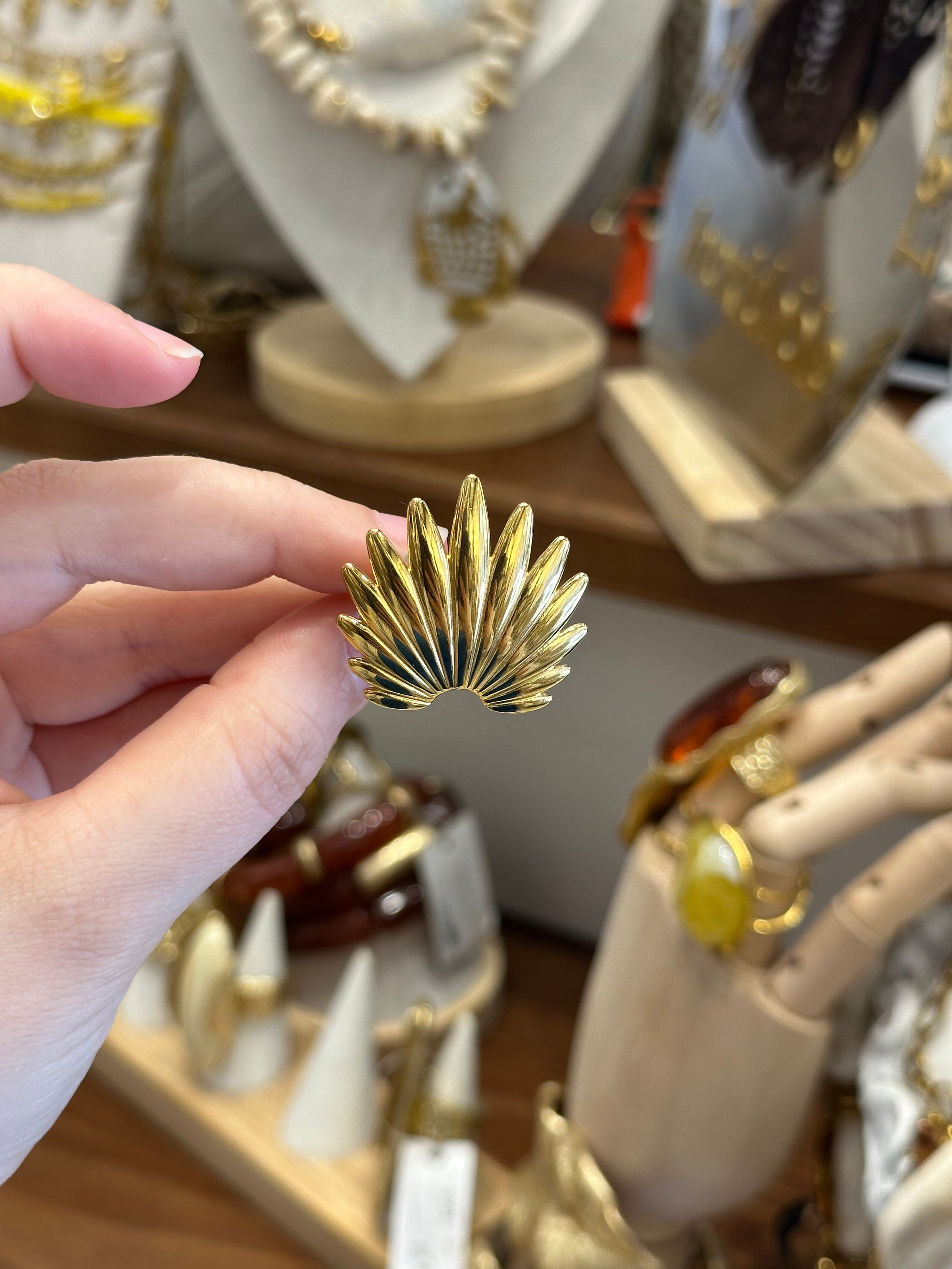 Bague Coquille Doré