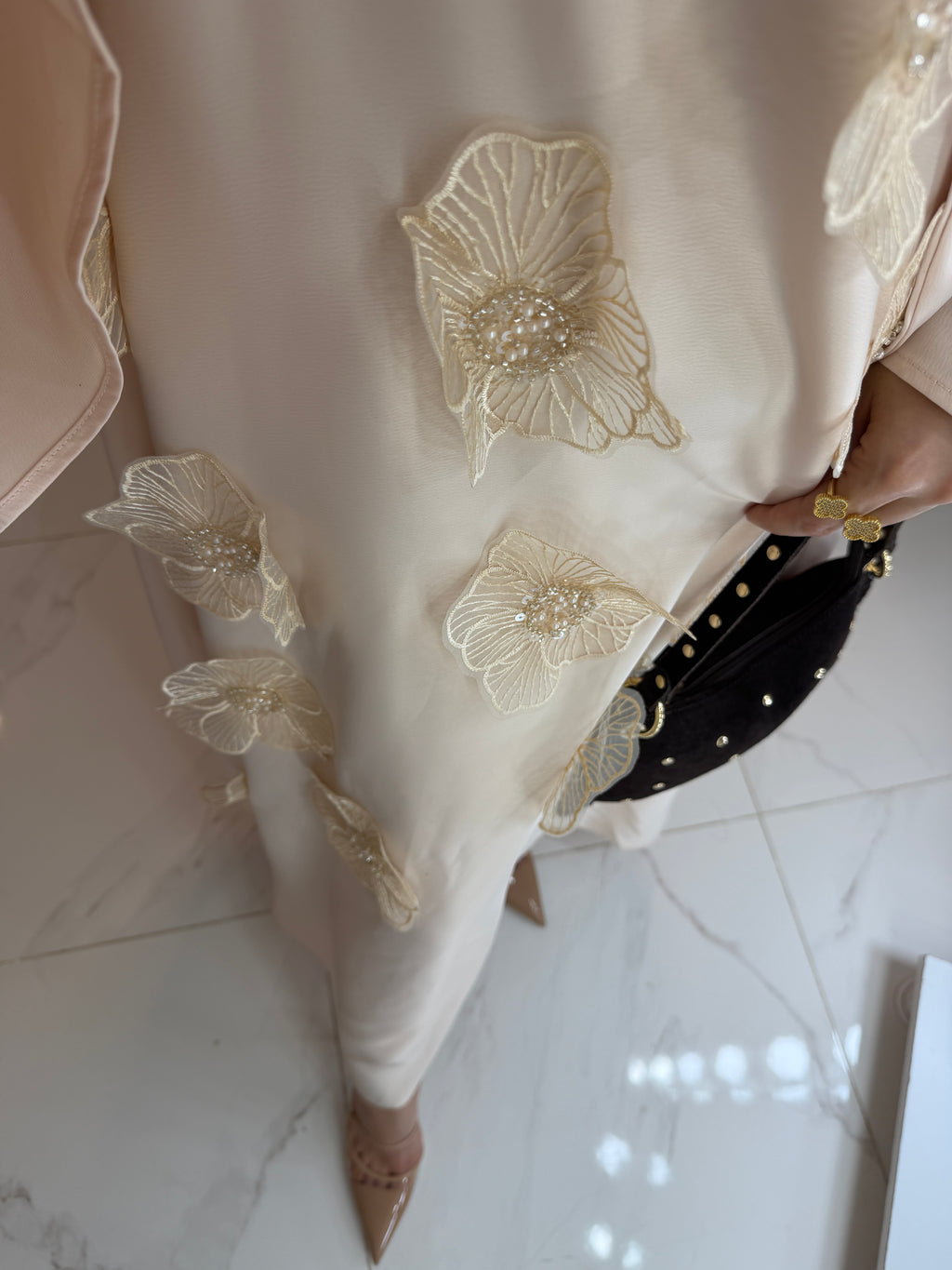 Robe en soie florale