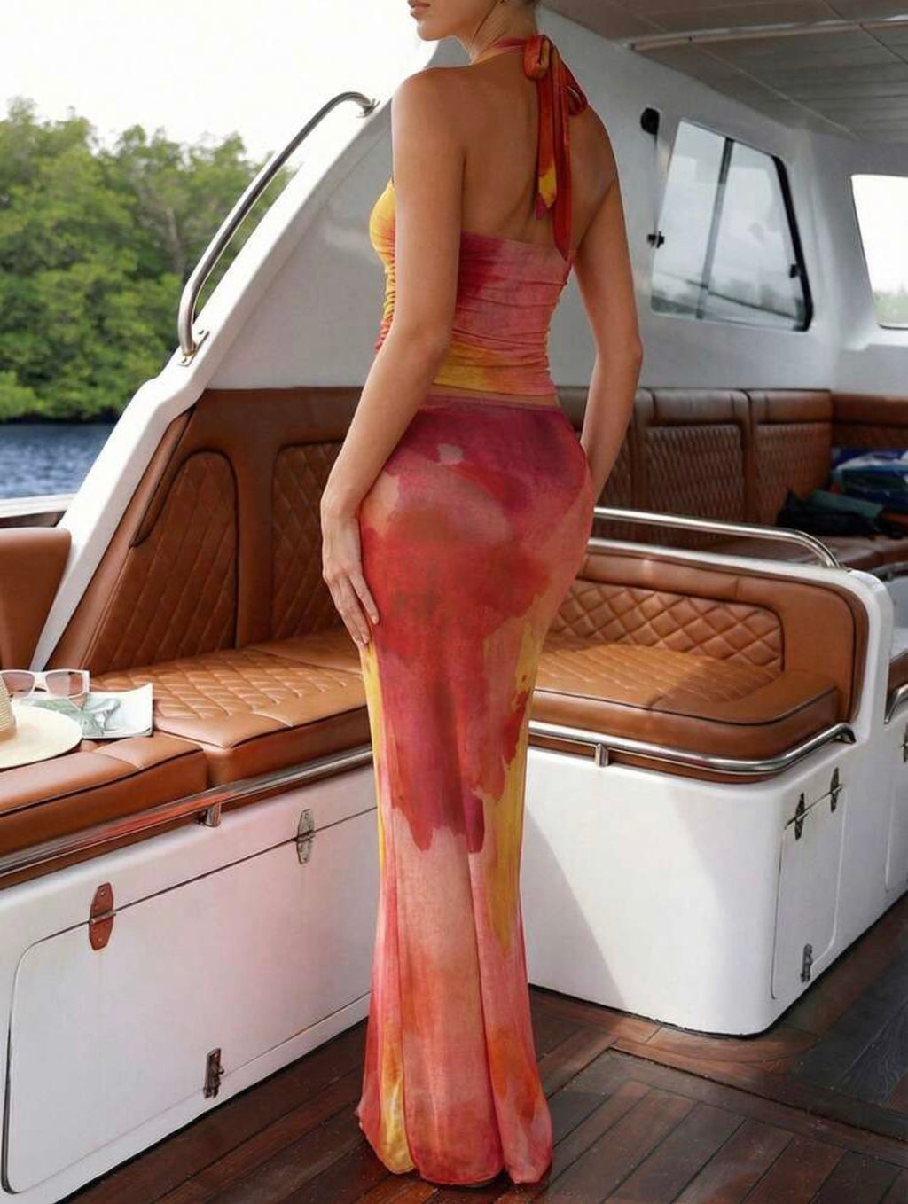 Maillot de bain orchidée 3 pièces