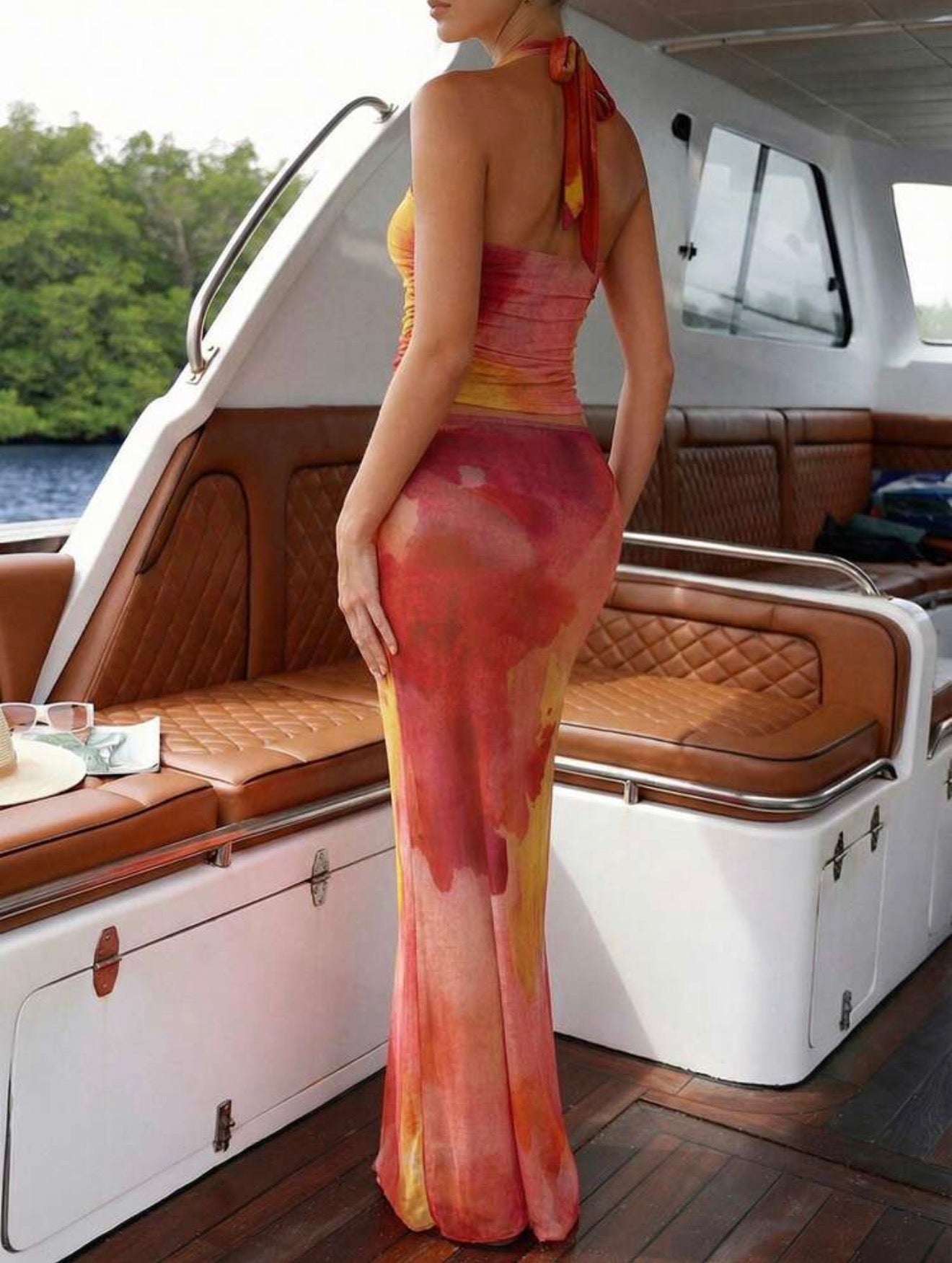 Maillot de bain orchidée 3 pièces