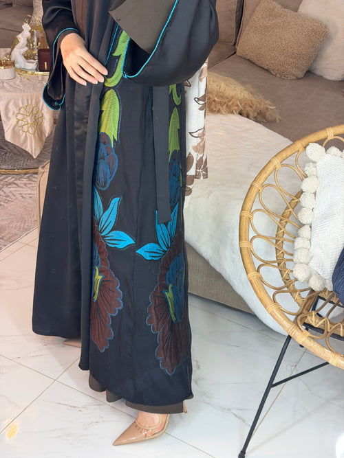 Abaya broderie florale