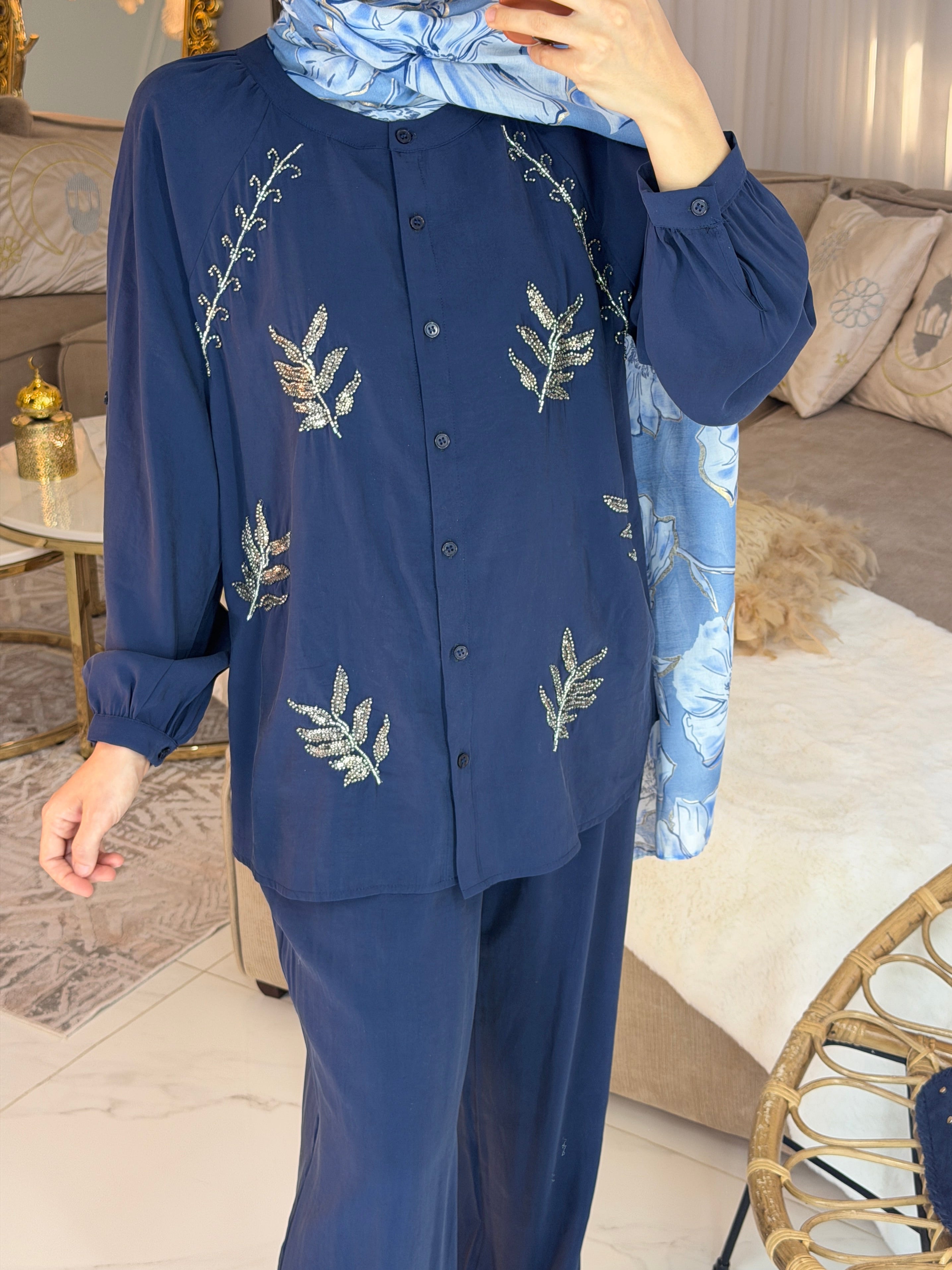 Ensemble perlée premium 90% rayonne