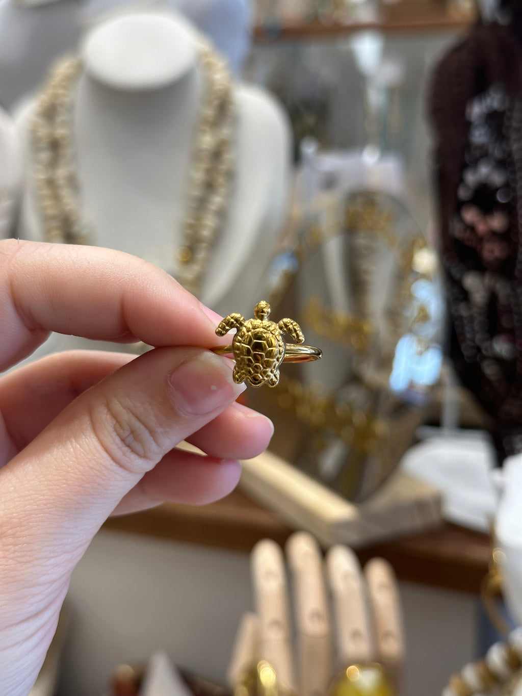 Bague Tortue de Mer Doré