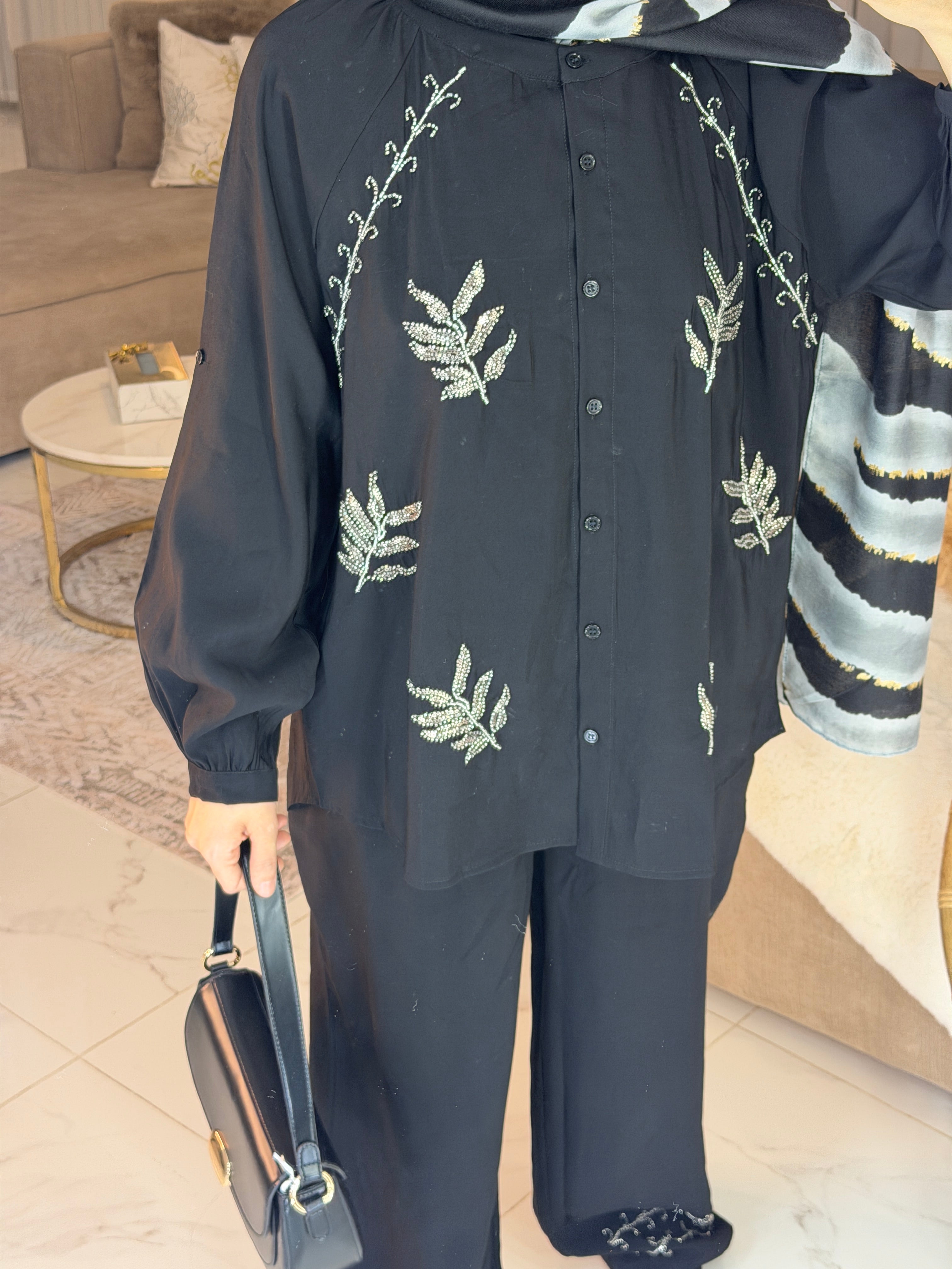 Ensemble perlé premium 90% rayonne