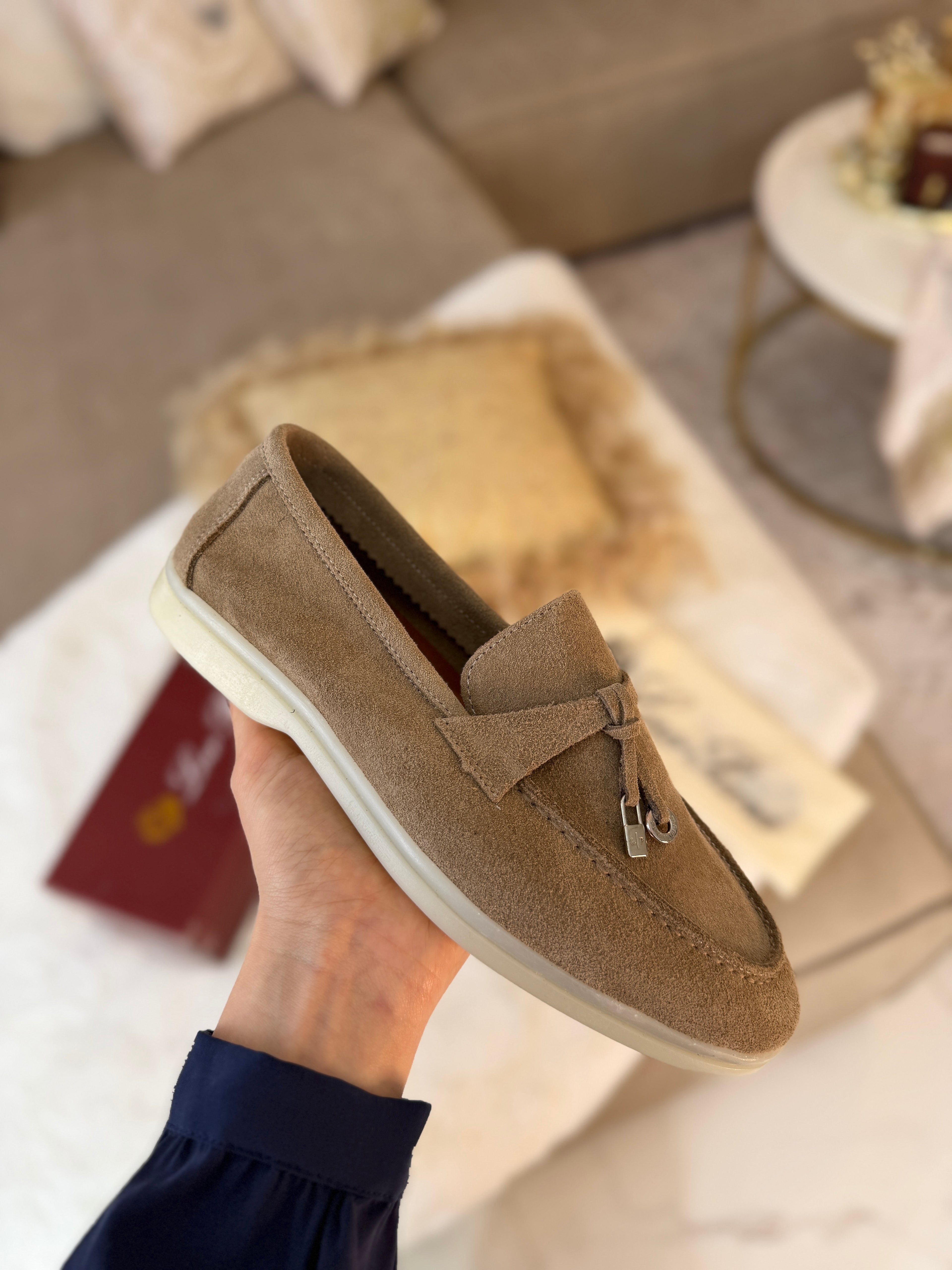 Moccasin en veritable cuir de veau