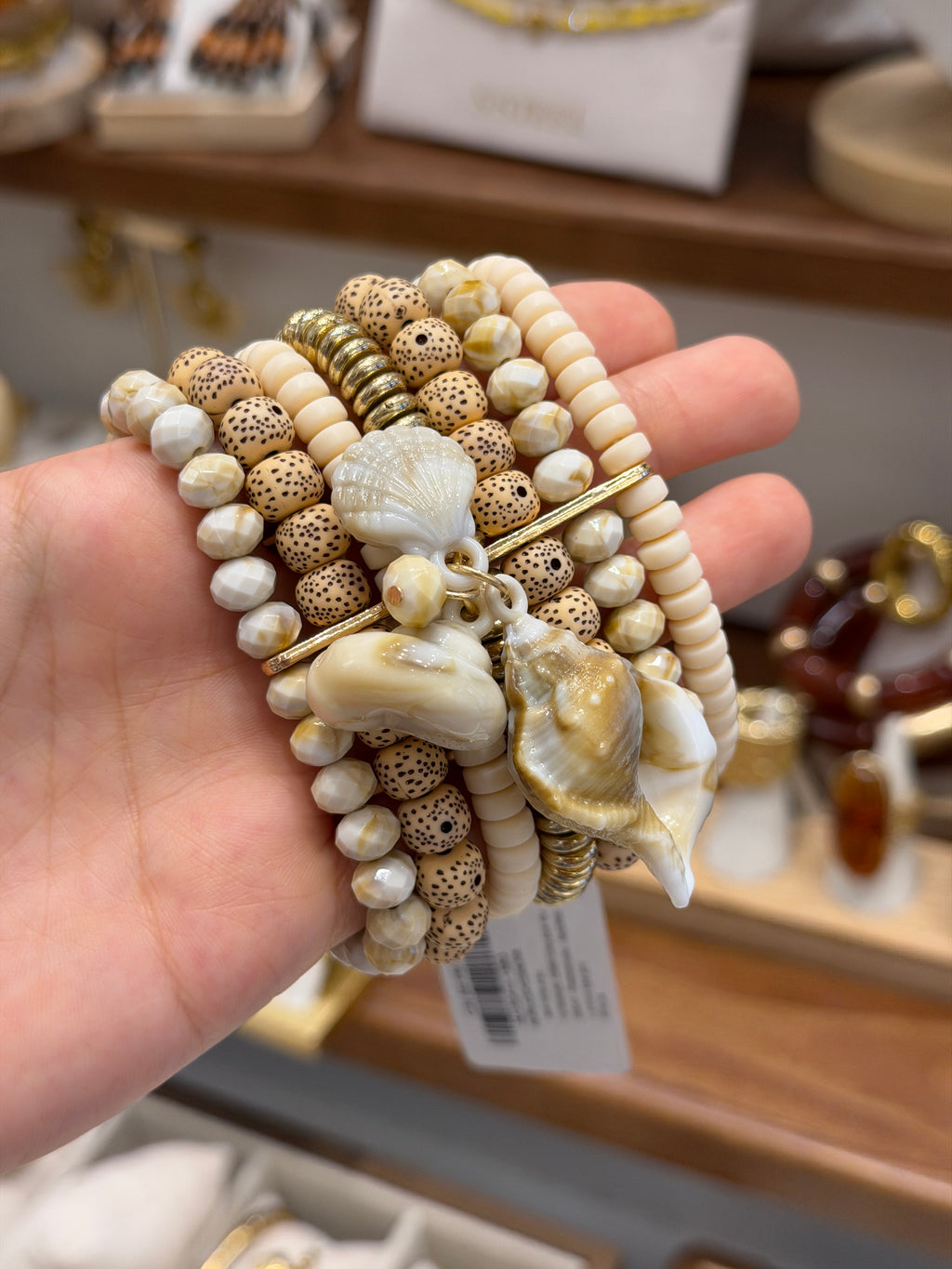 Ensemble Bracelets Coquillages et Perles