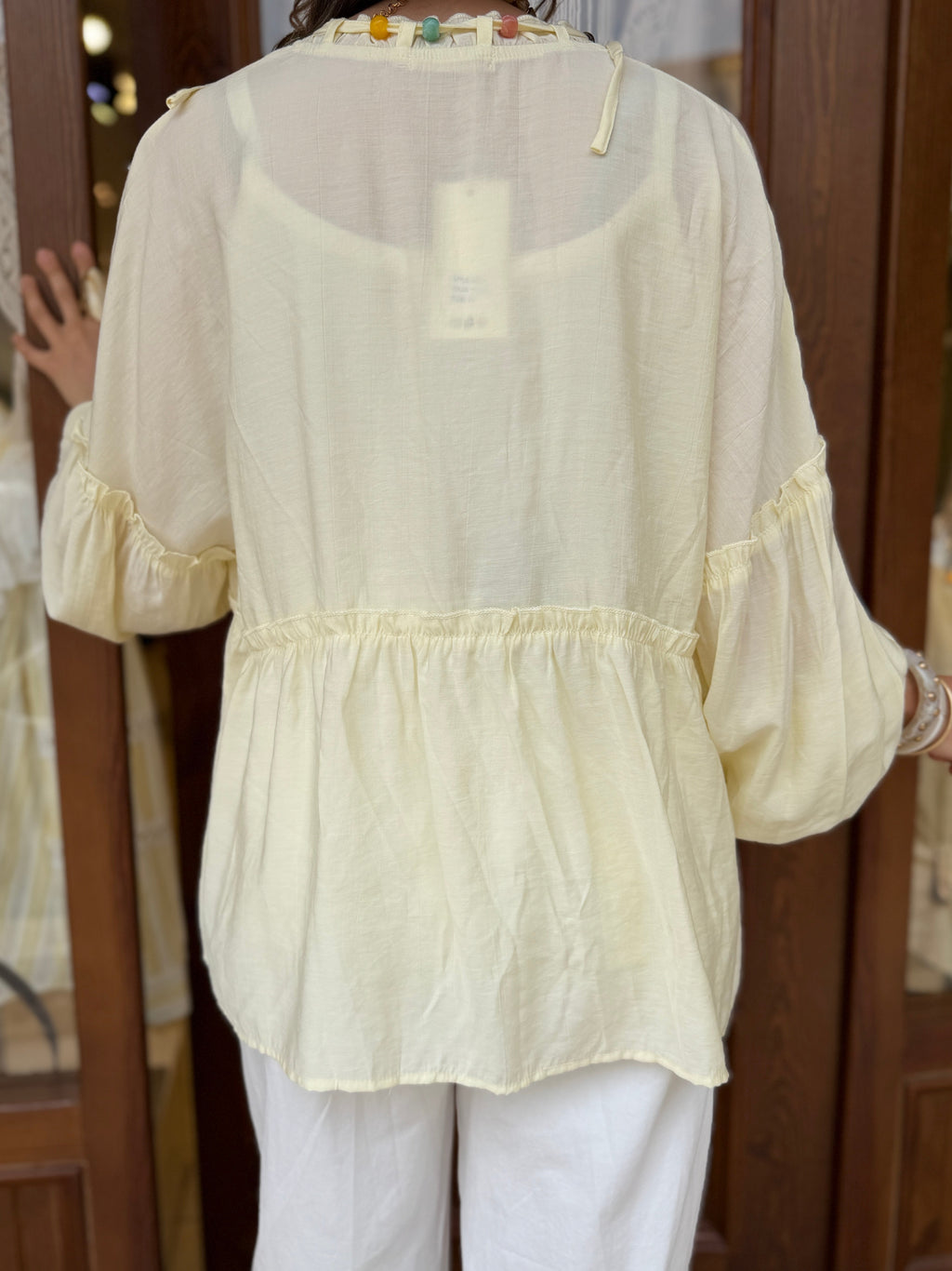 Chemise Fluide en Viscose Detail Multicolore