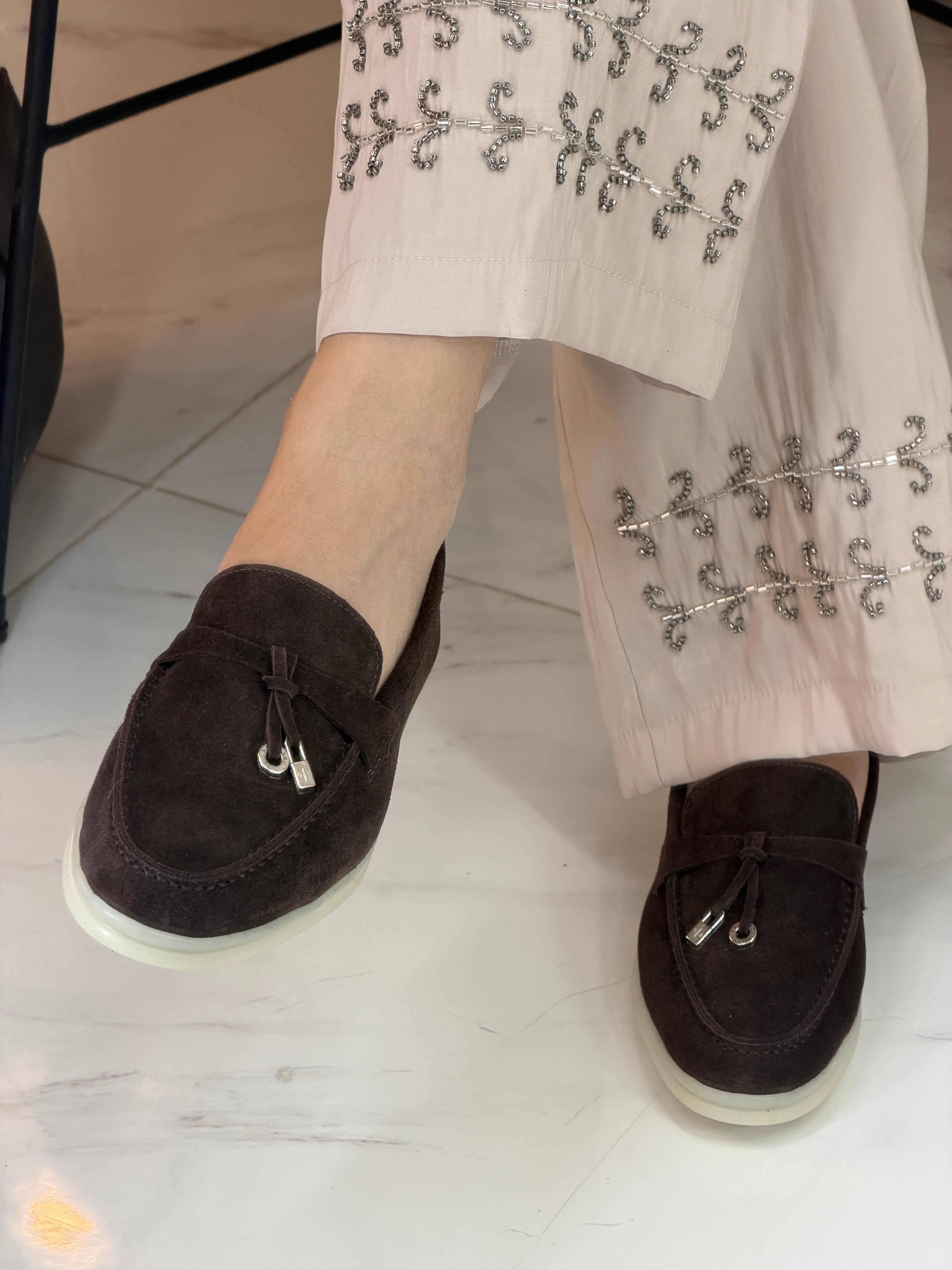 Moccasin en veritable cuir de veau