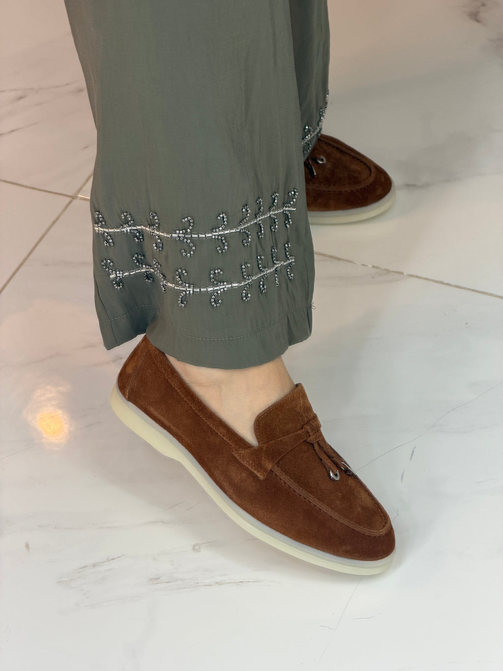 Moccasin en veritable cuir de veau
