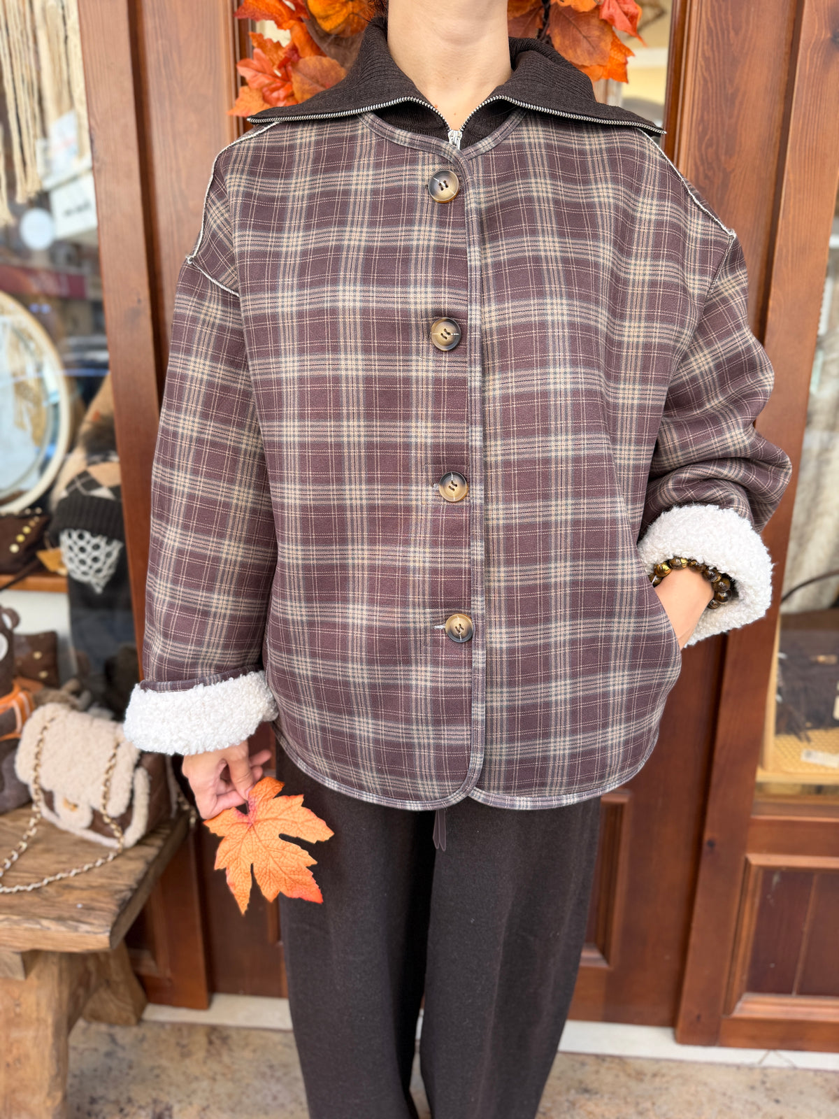 Veste réversible double face
