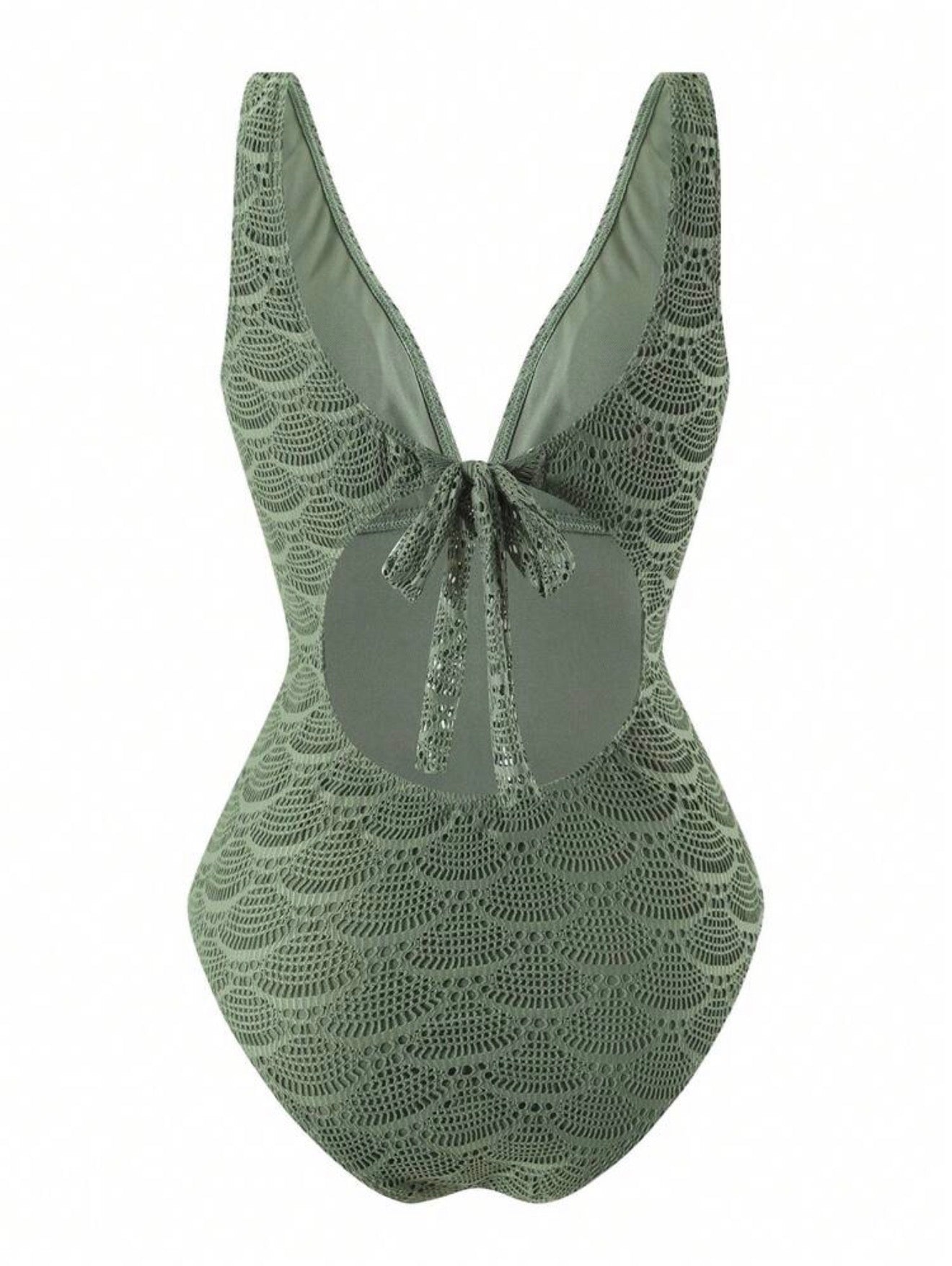Maillot de bain une pièce tissu jaquard avec paréo