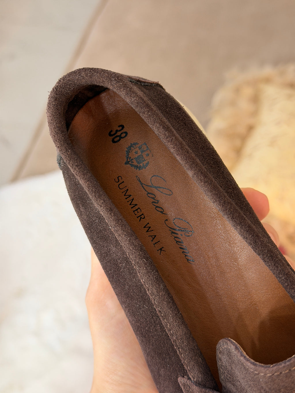 Moccasin en veritable cuir de veau