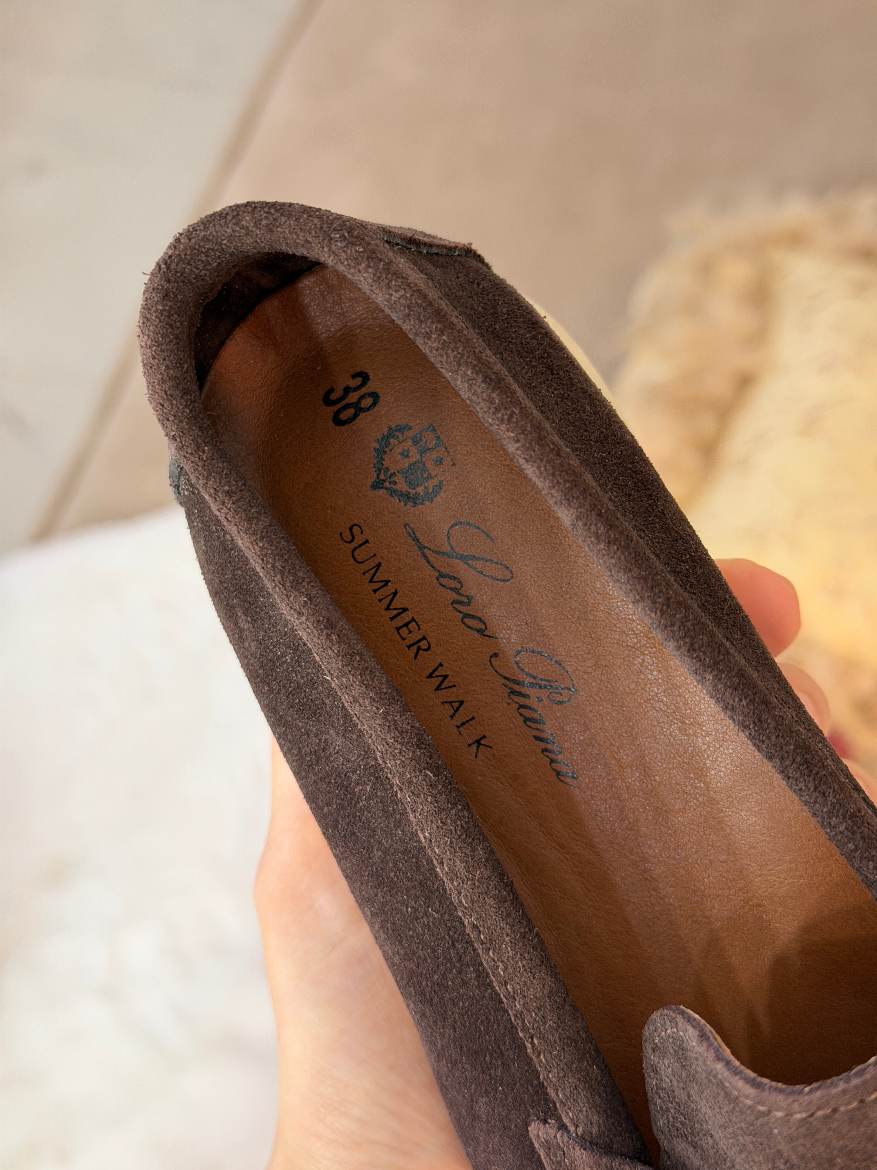 Moccasin en veritable cuir de veau