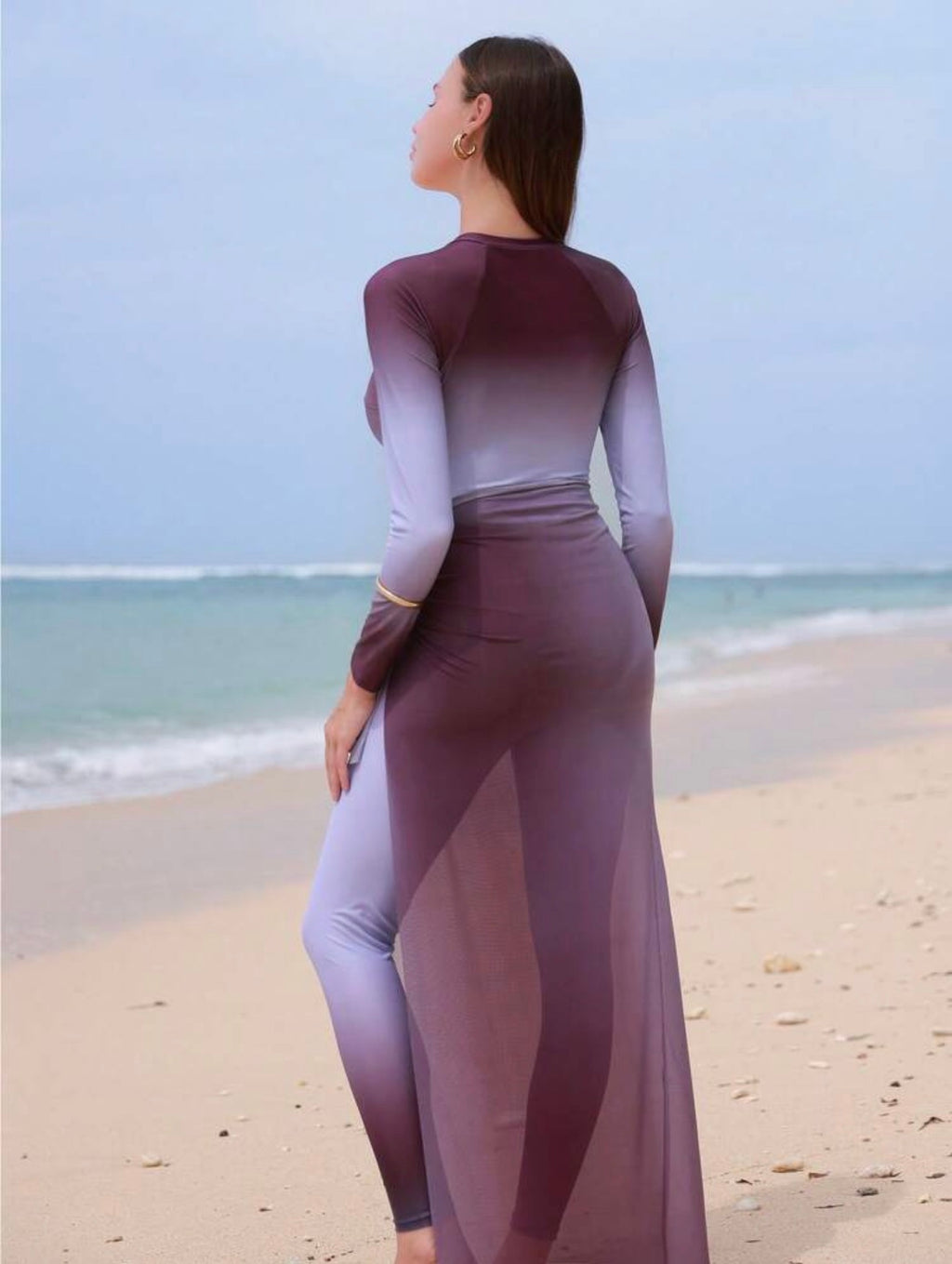 Burkini Luxueux Modeste 4 Pièces Dégradé