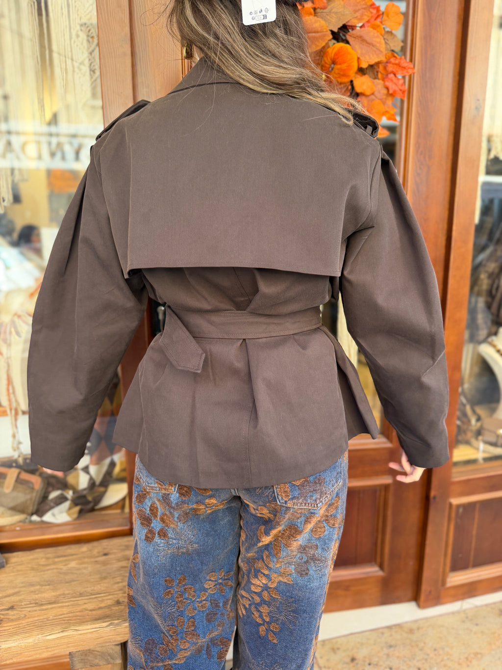 Trench-coat manches amples avec ceinture