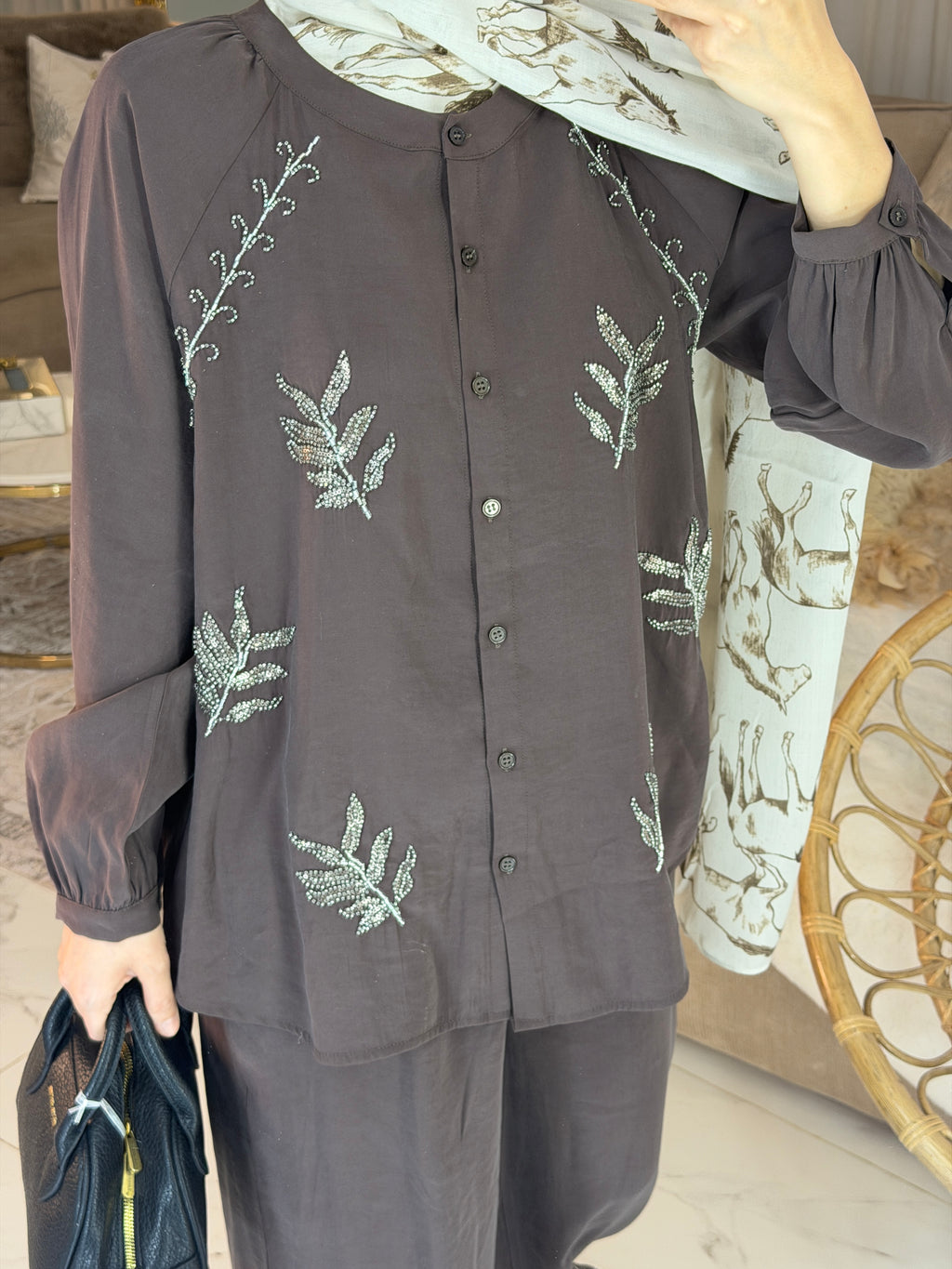 Ensemble perlé premium 90% rayonne