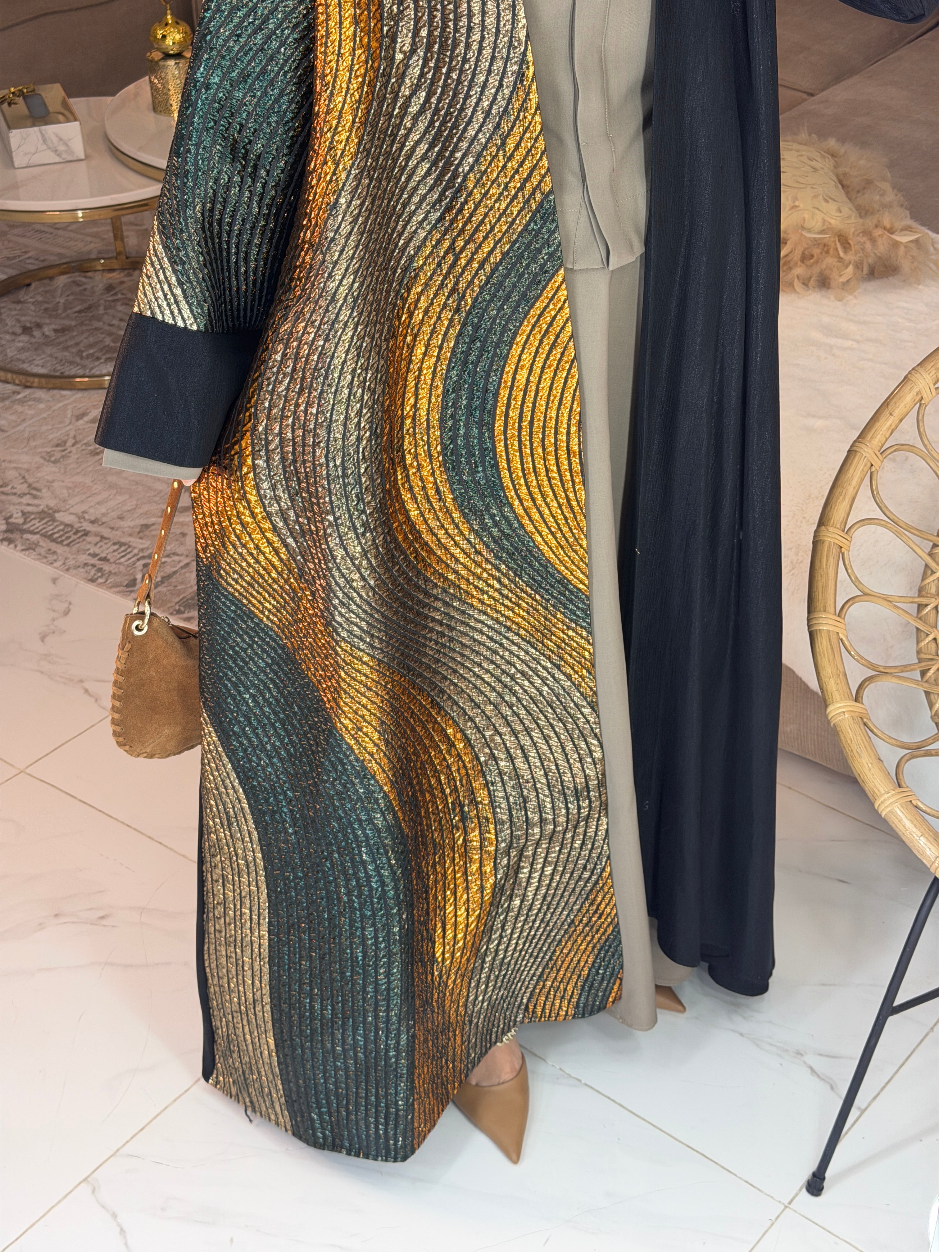 Abaya galaxy jacquard