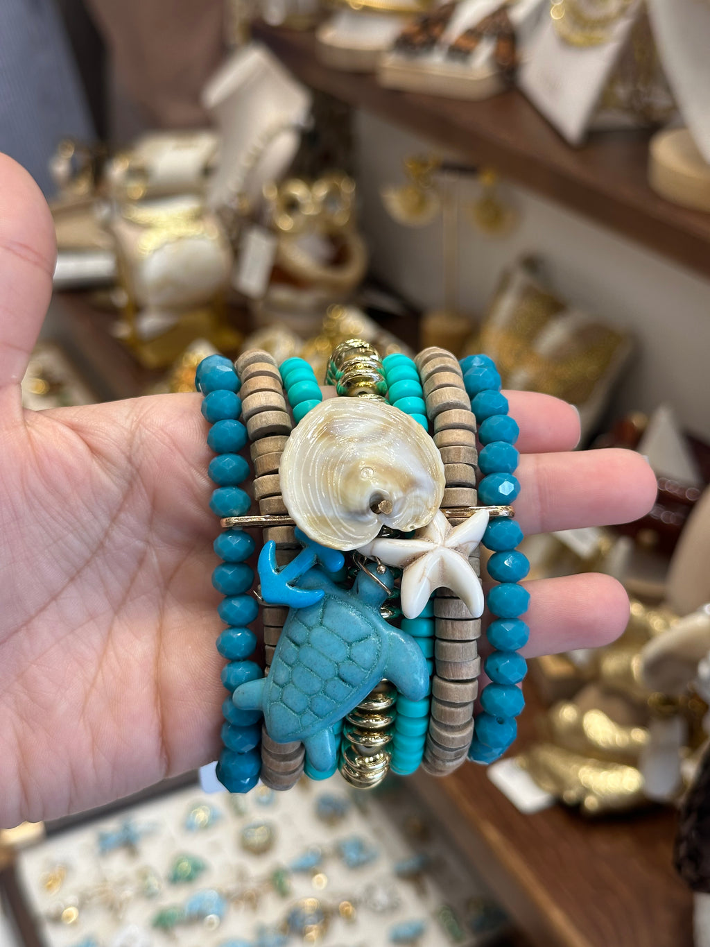 Set de Bracelets Riviera Corail & Coquillage
