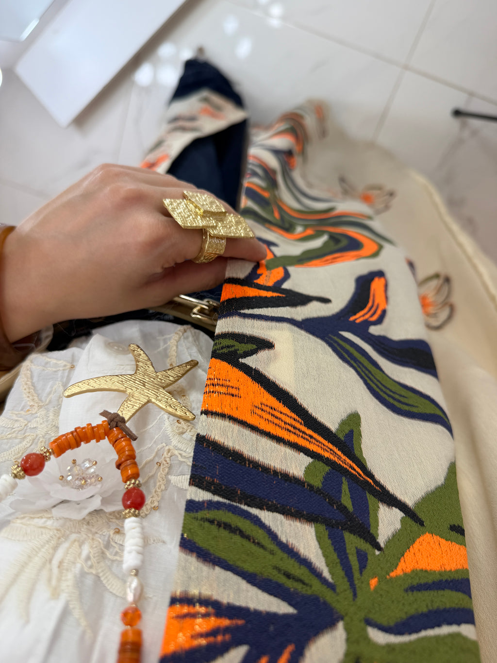 Abaya broderie florale