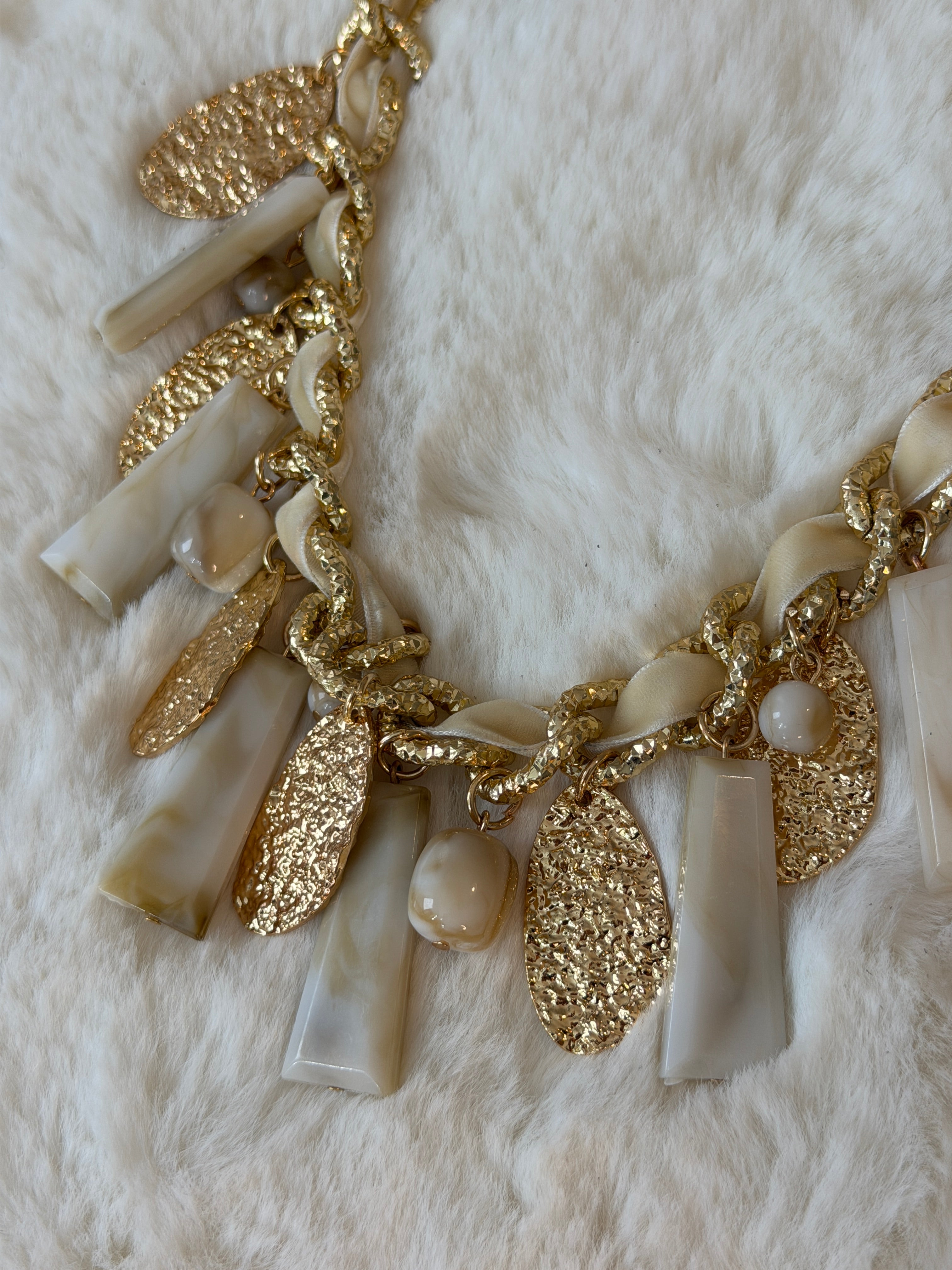 Collier corail et acier inoxydable