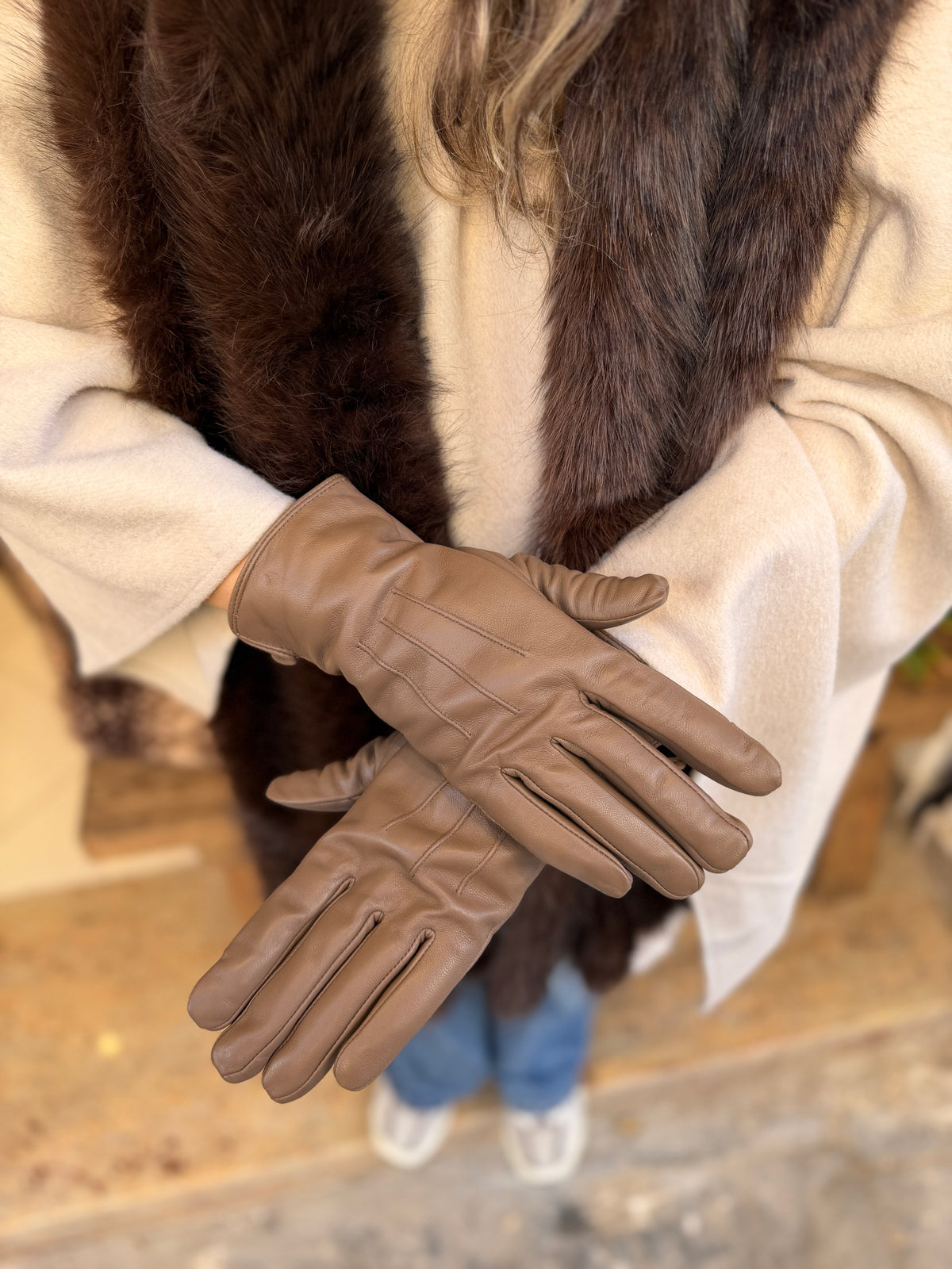 Gants 🧤 en veritable cuir de vache