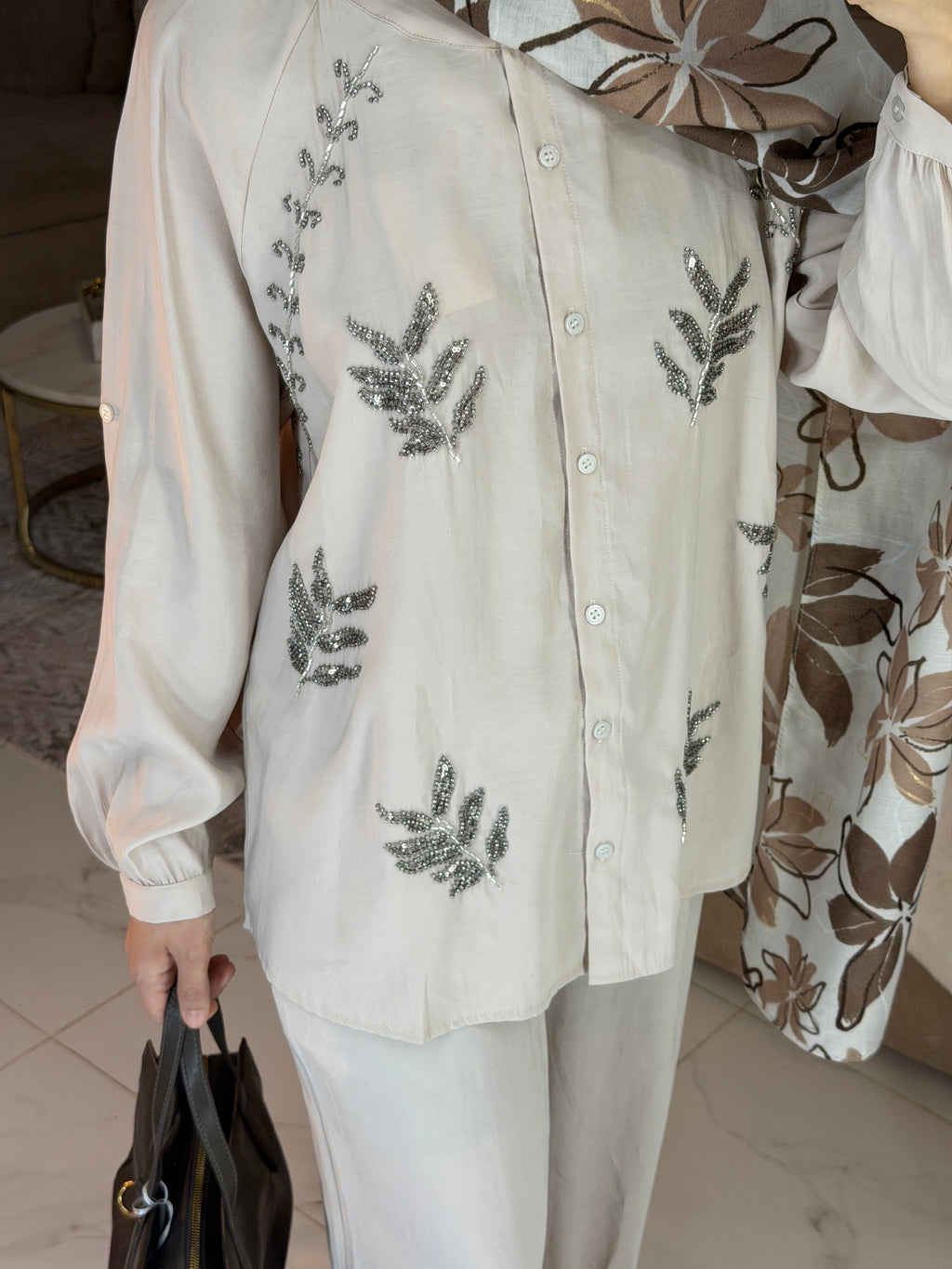 Ensemble perlé premium 90% rayonne